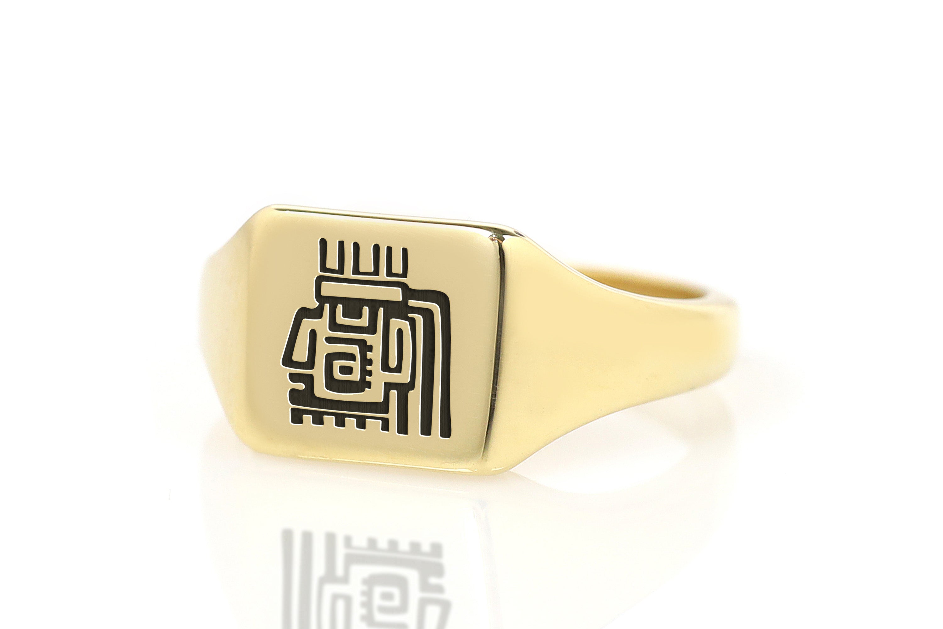 Custom Aztec Symbol Ring