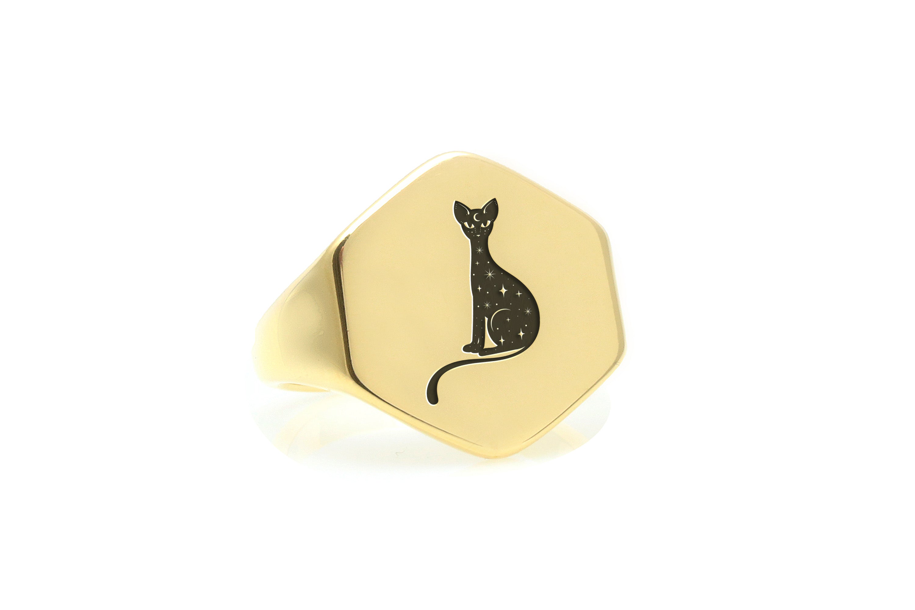 Mystical Sphynx Cat Ring