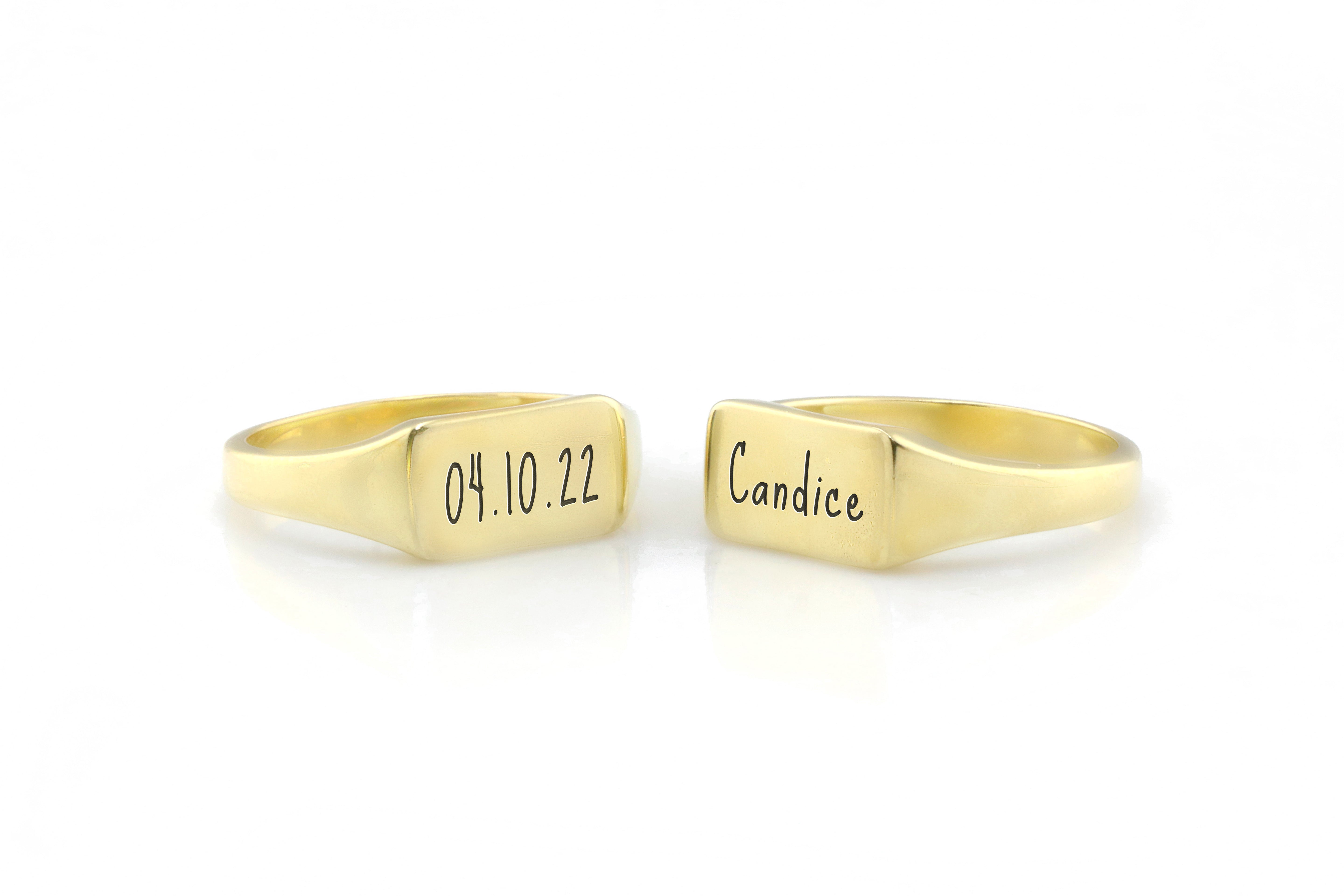 Cute Name Ring