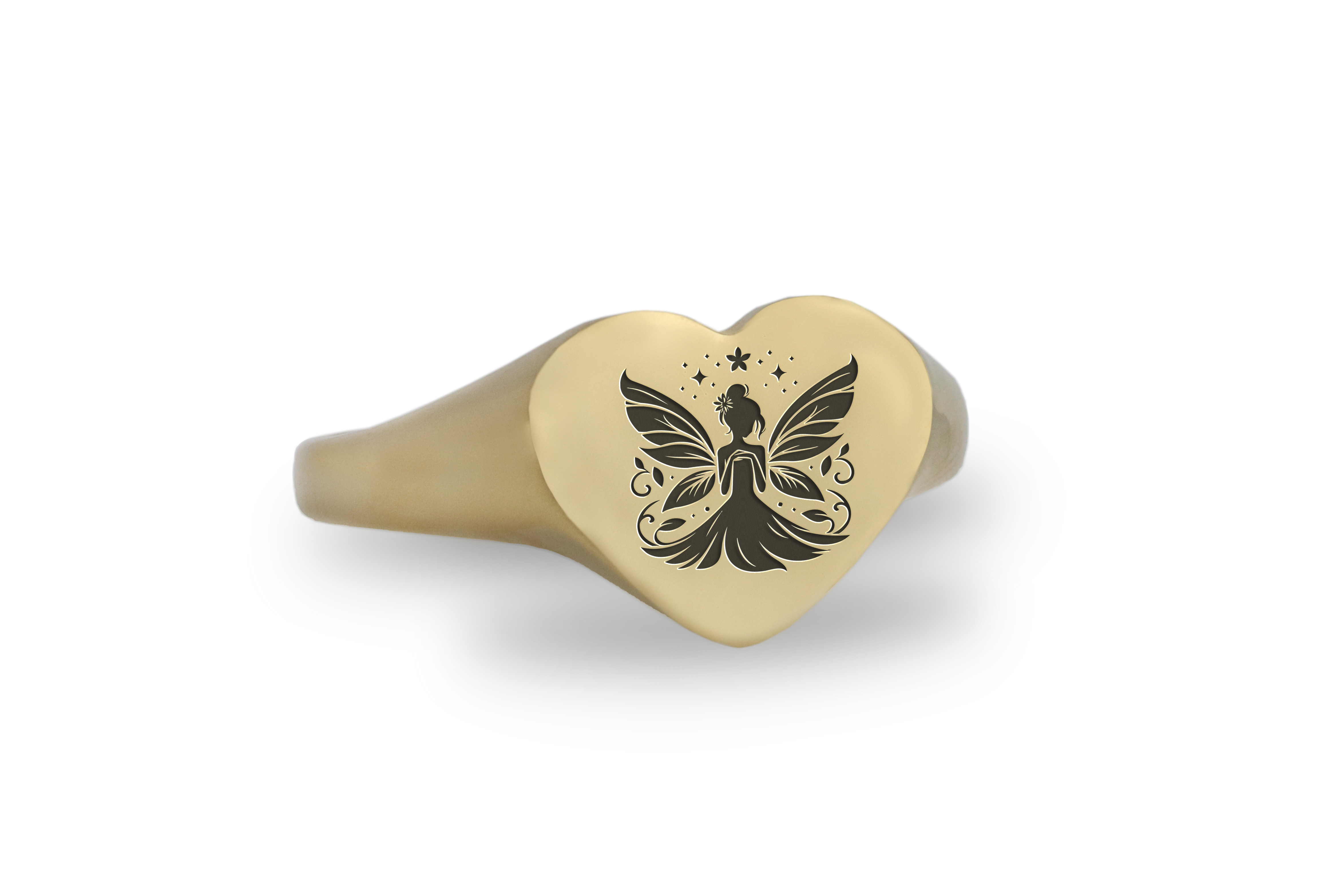 24k Gold Fairy Signet Ring