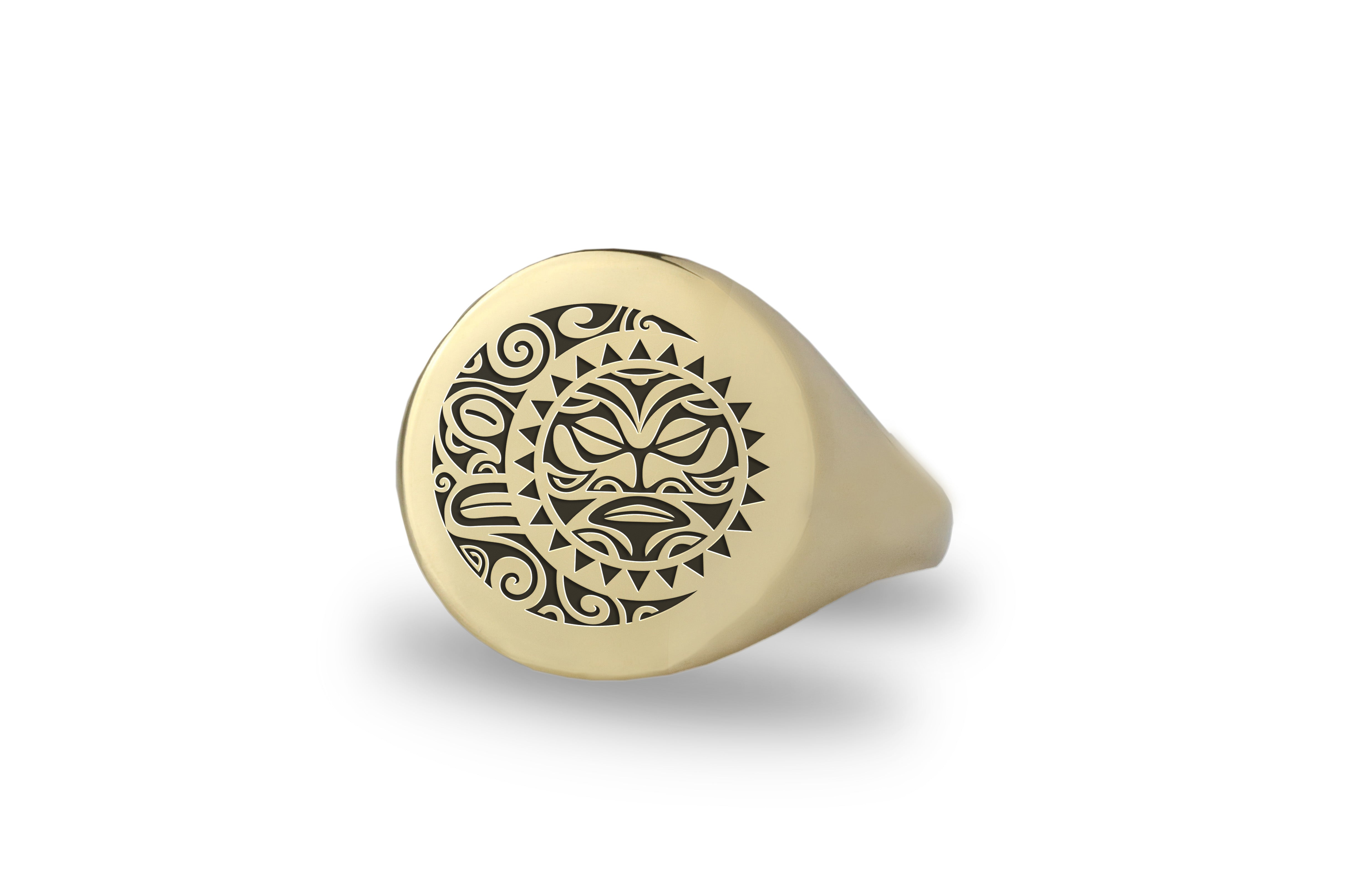 Engraved Polynesian Ring