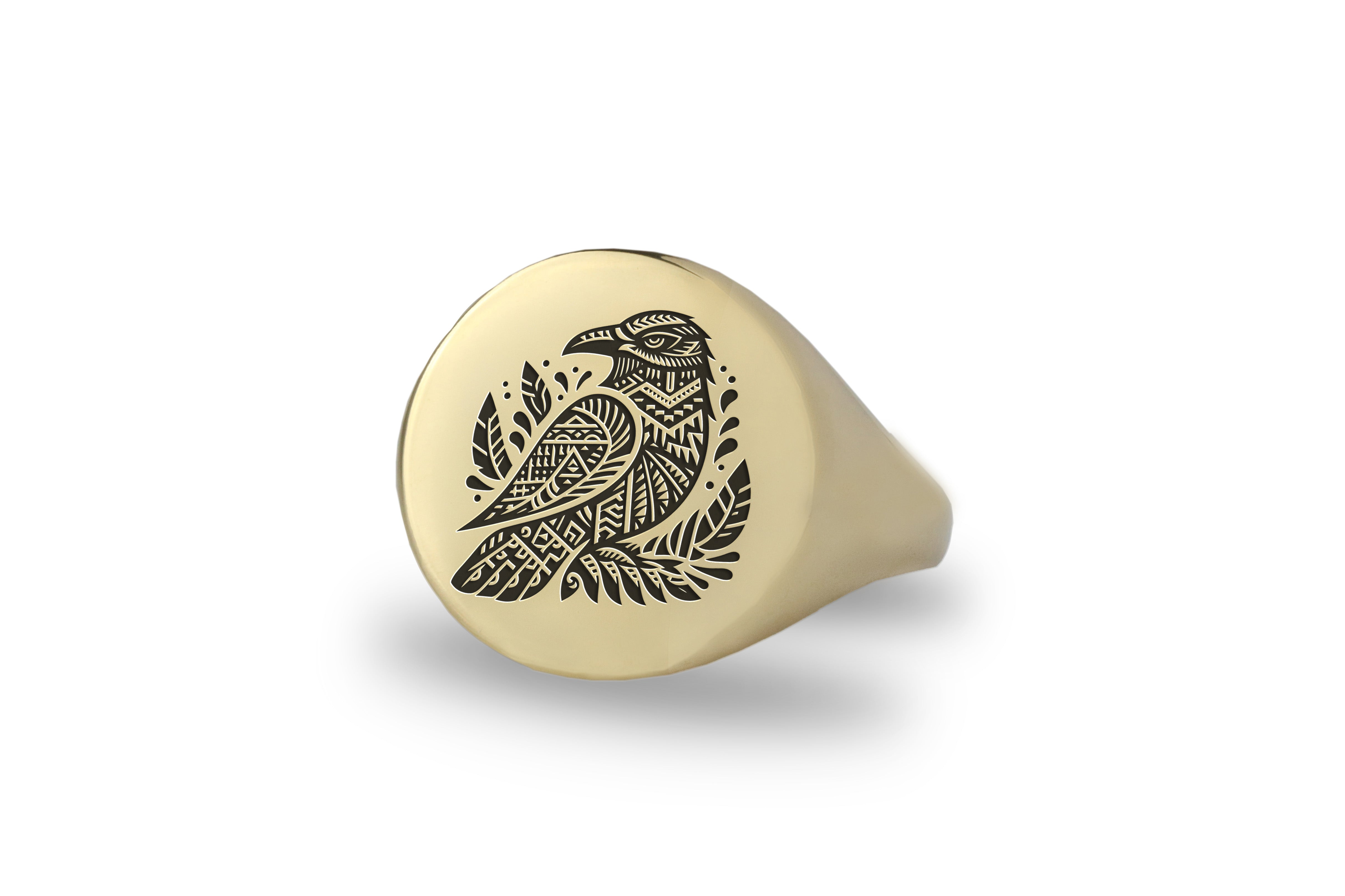 Dark Raven Signet Ring