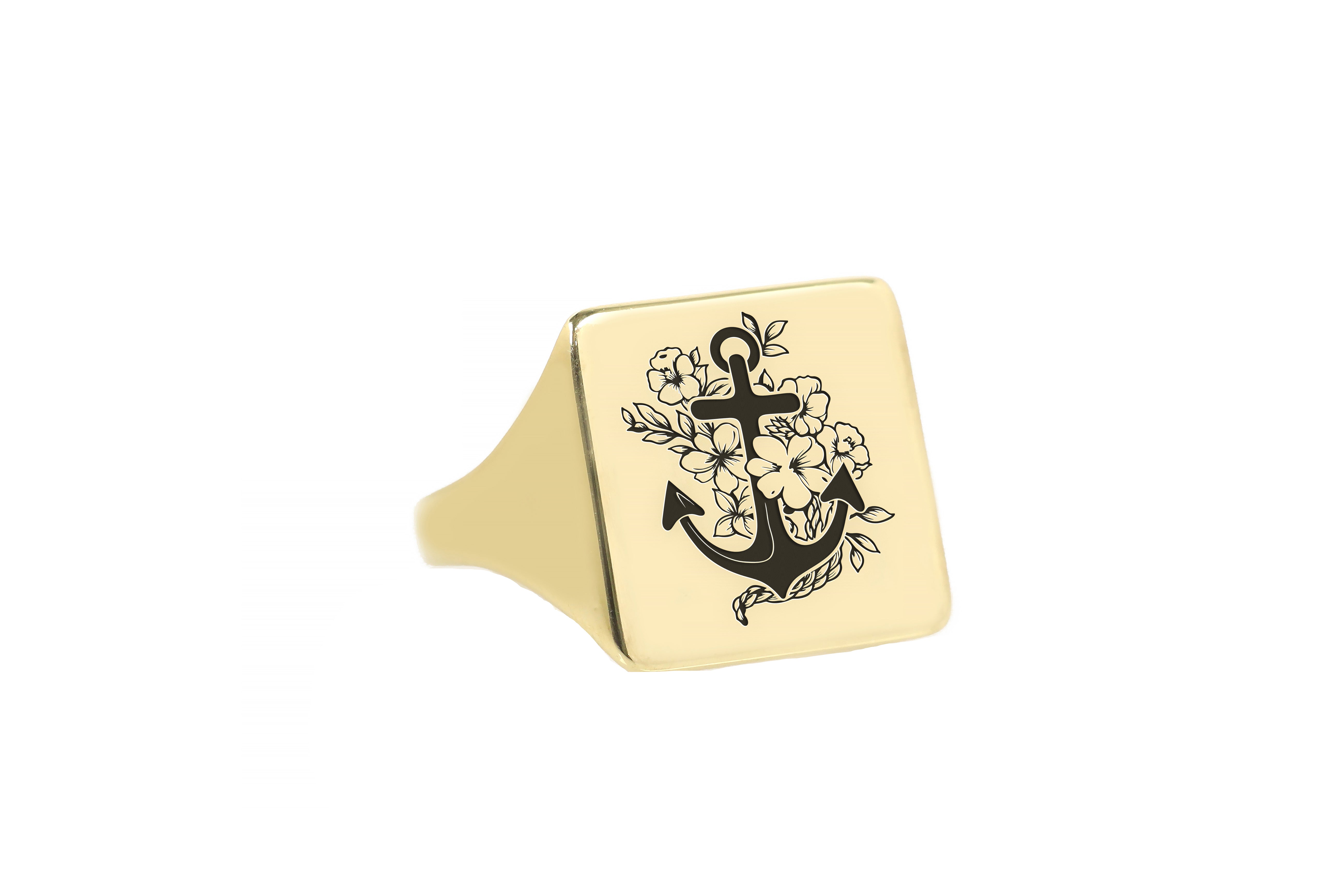 Flowered Anchor Ring