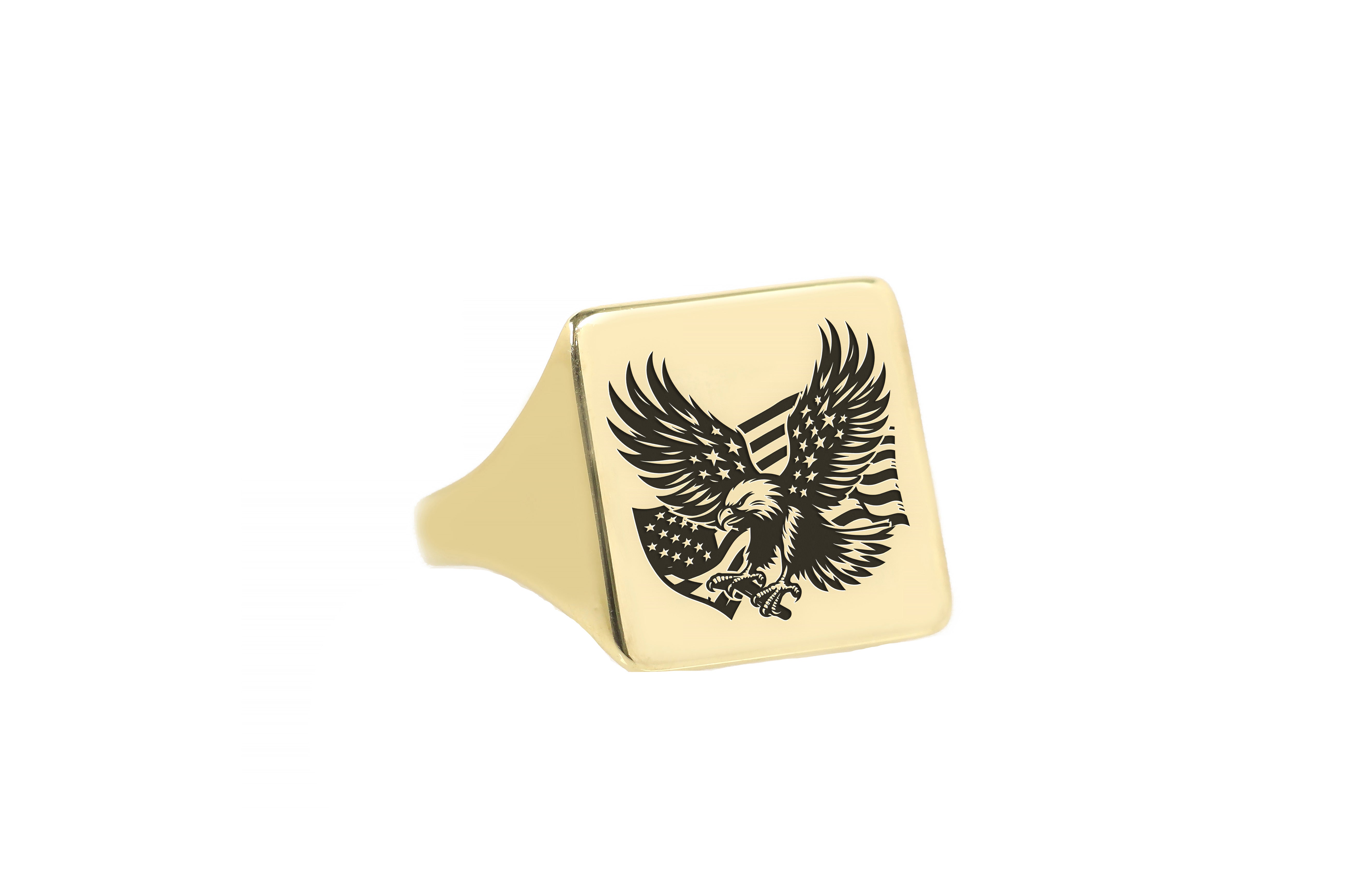 American Gold Signet Ring