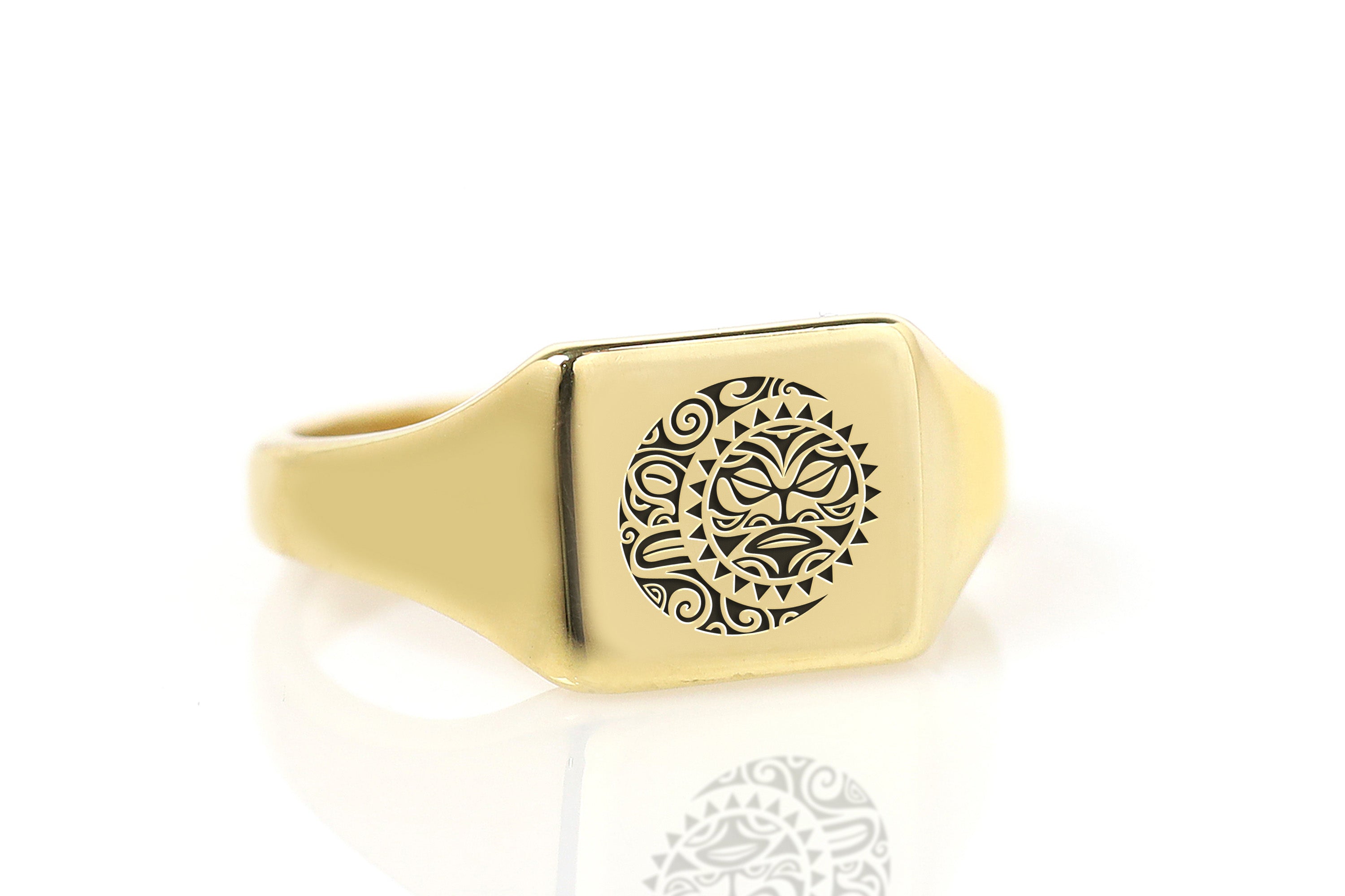 14k Gold Samoan Symbol Ring