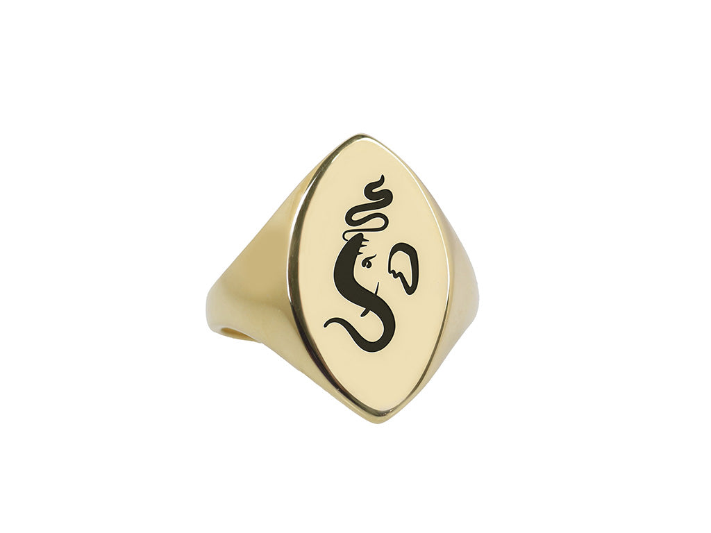 Indian God Ganesh Signet Ring