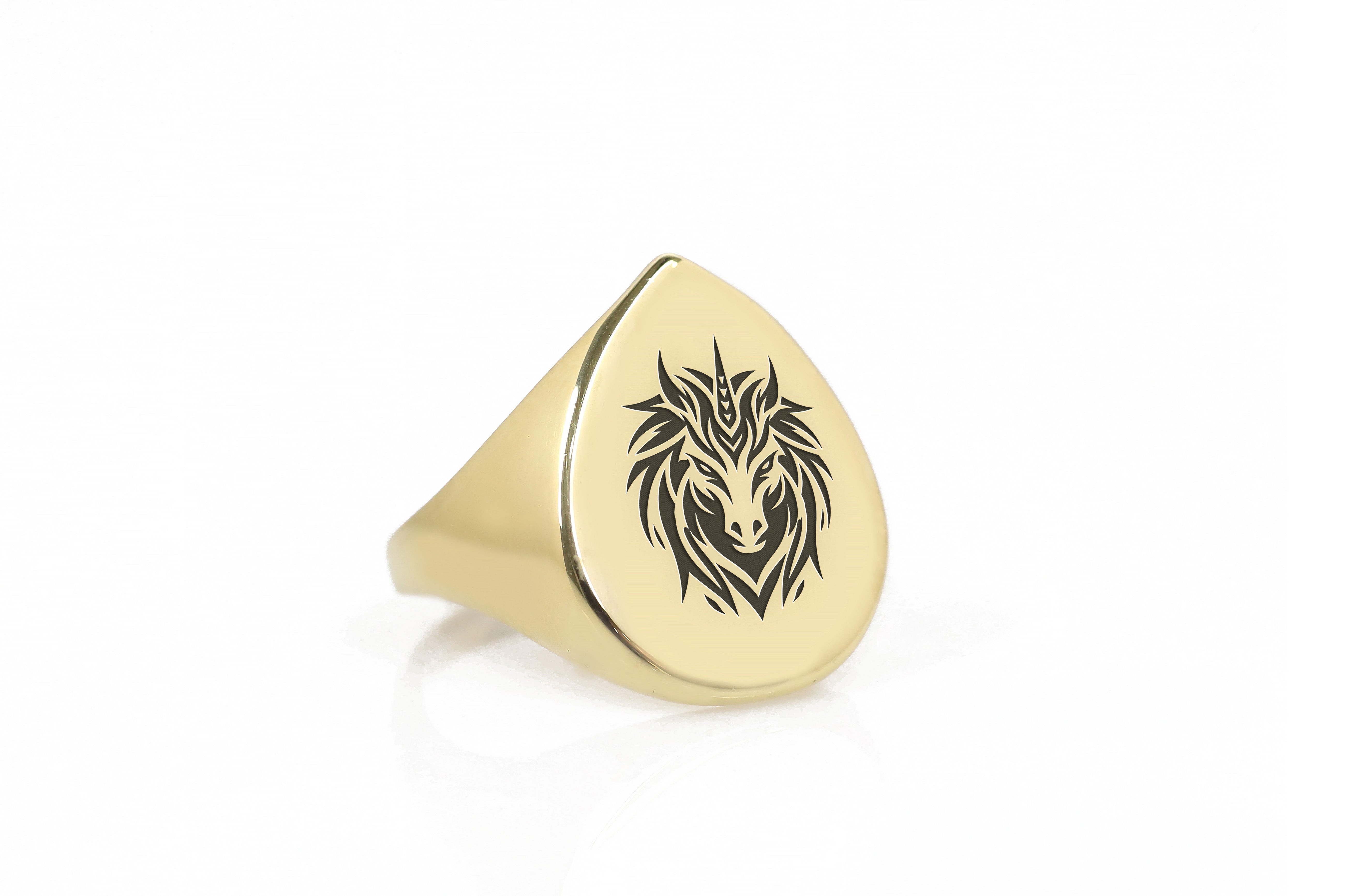 24k Gold Unicorn Ring