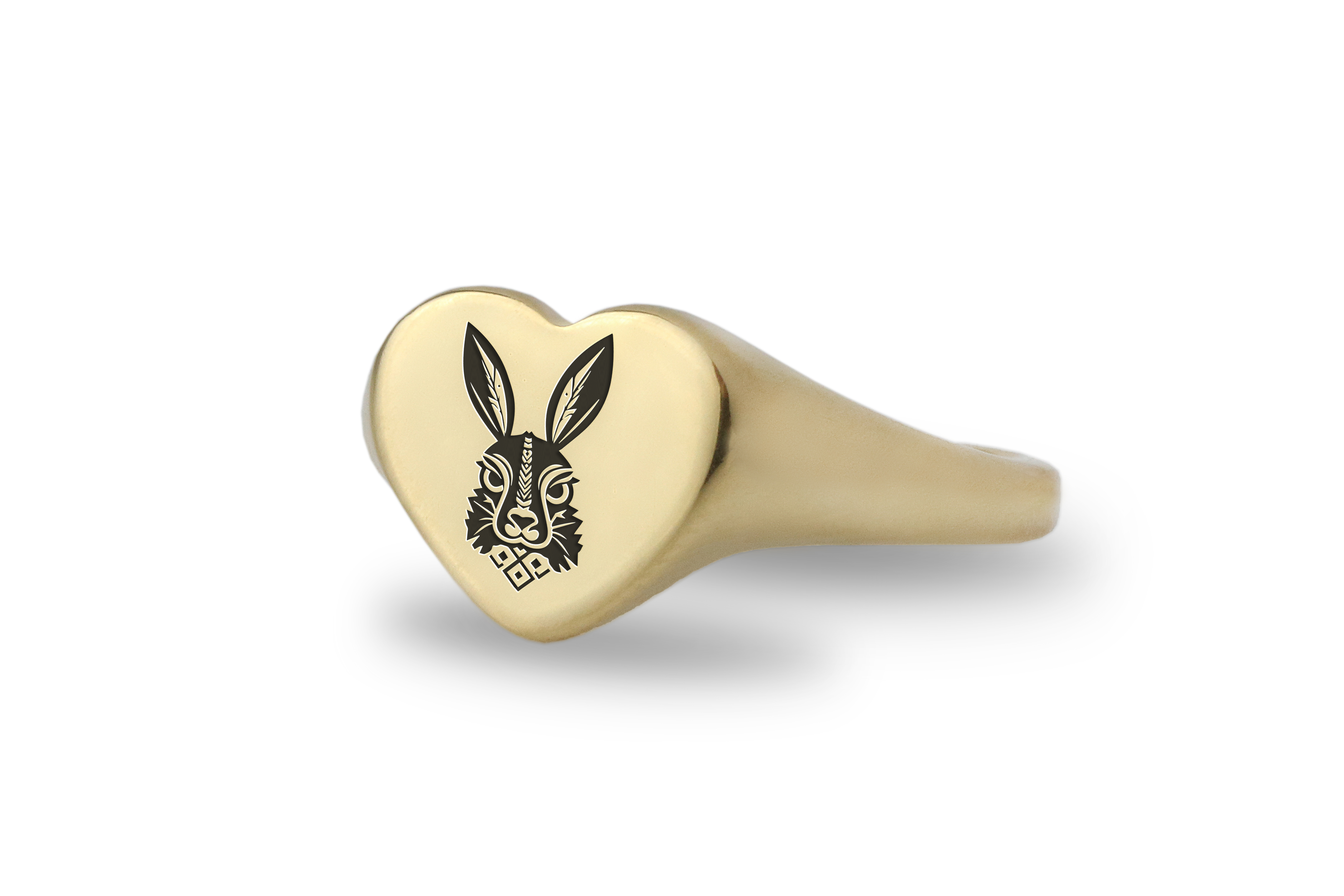 Engraved Rabbit Ring