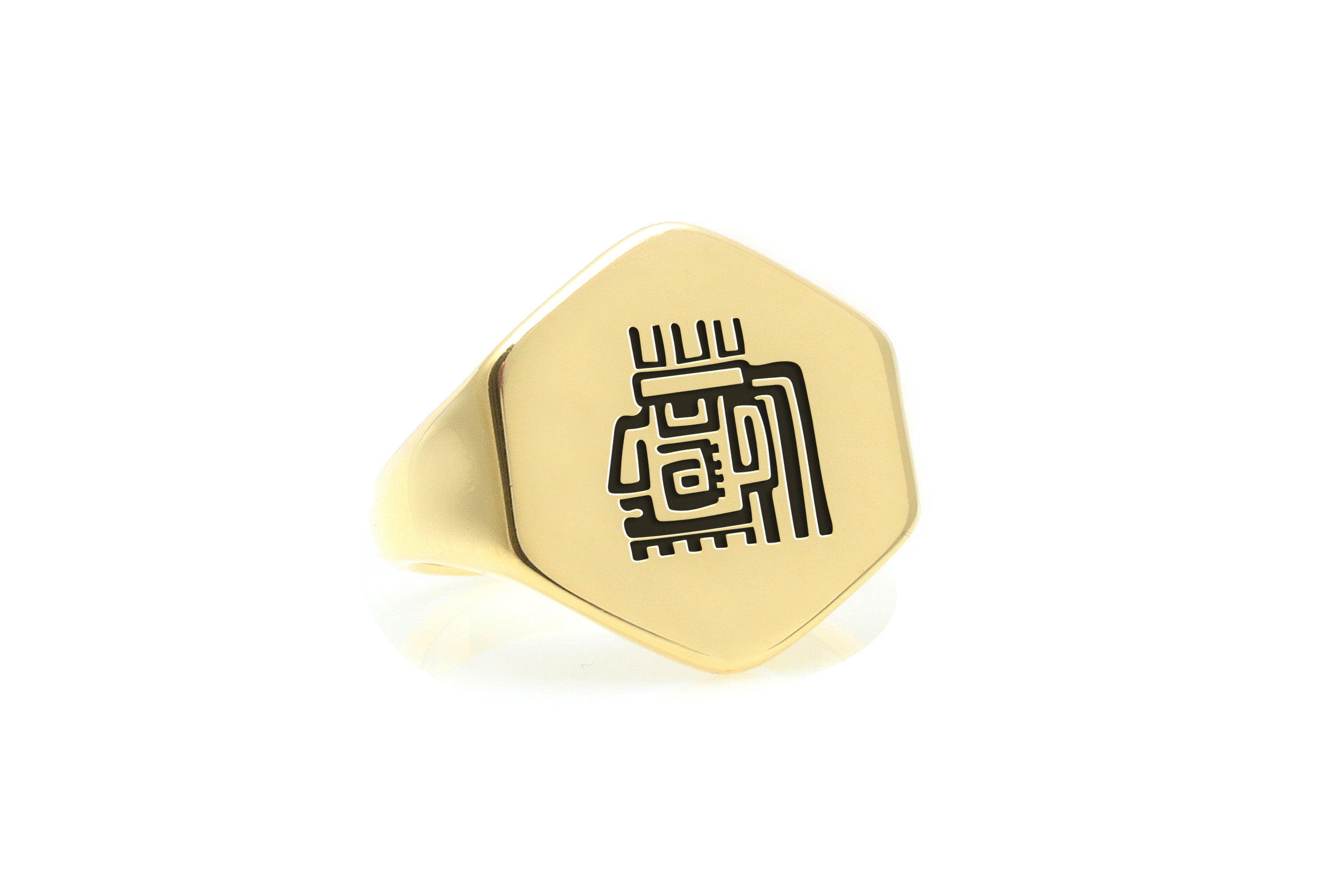 Aztec Lost Civilizations Symbol Ring