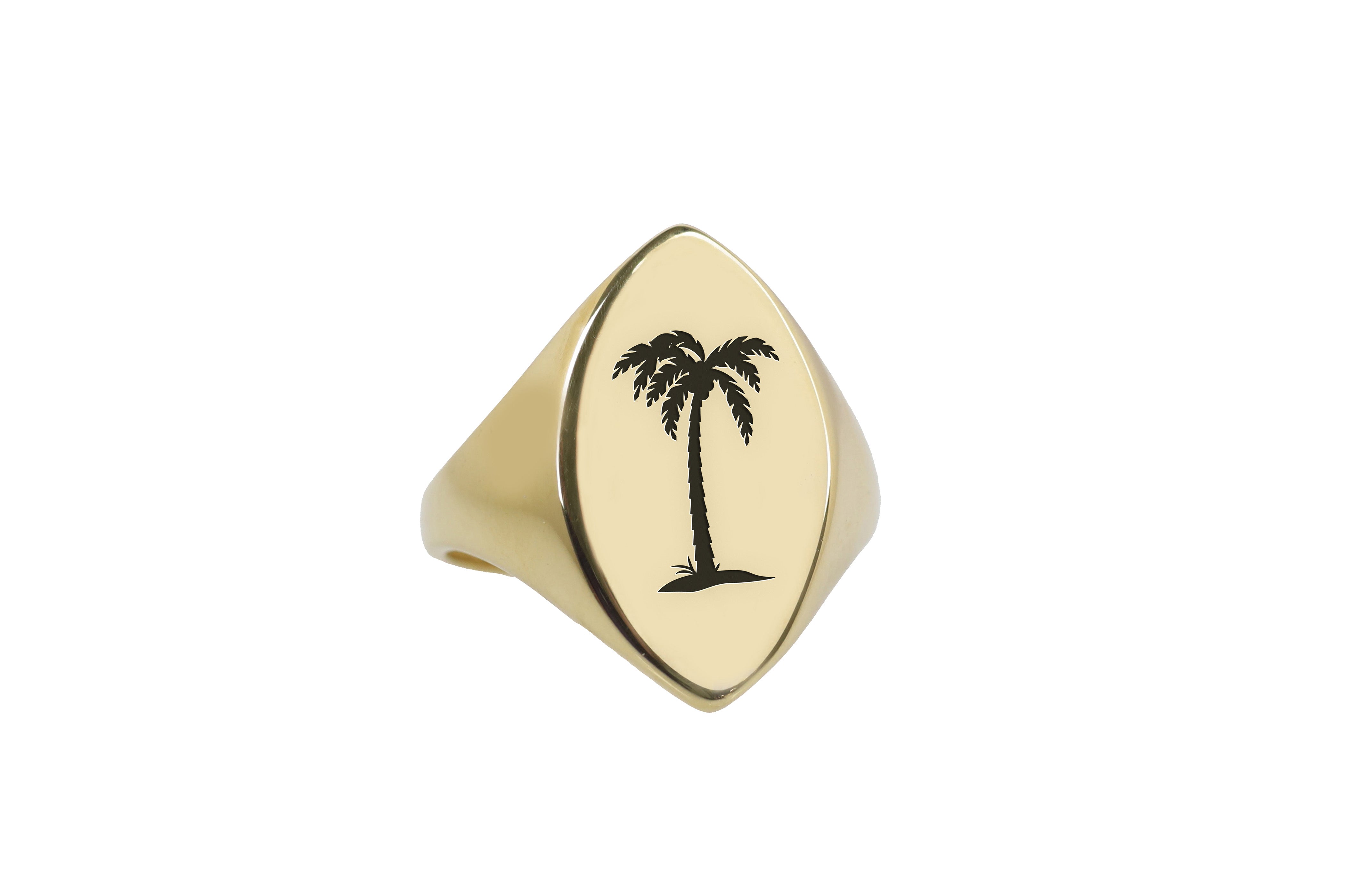 Palm Tree Signet Ring