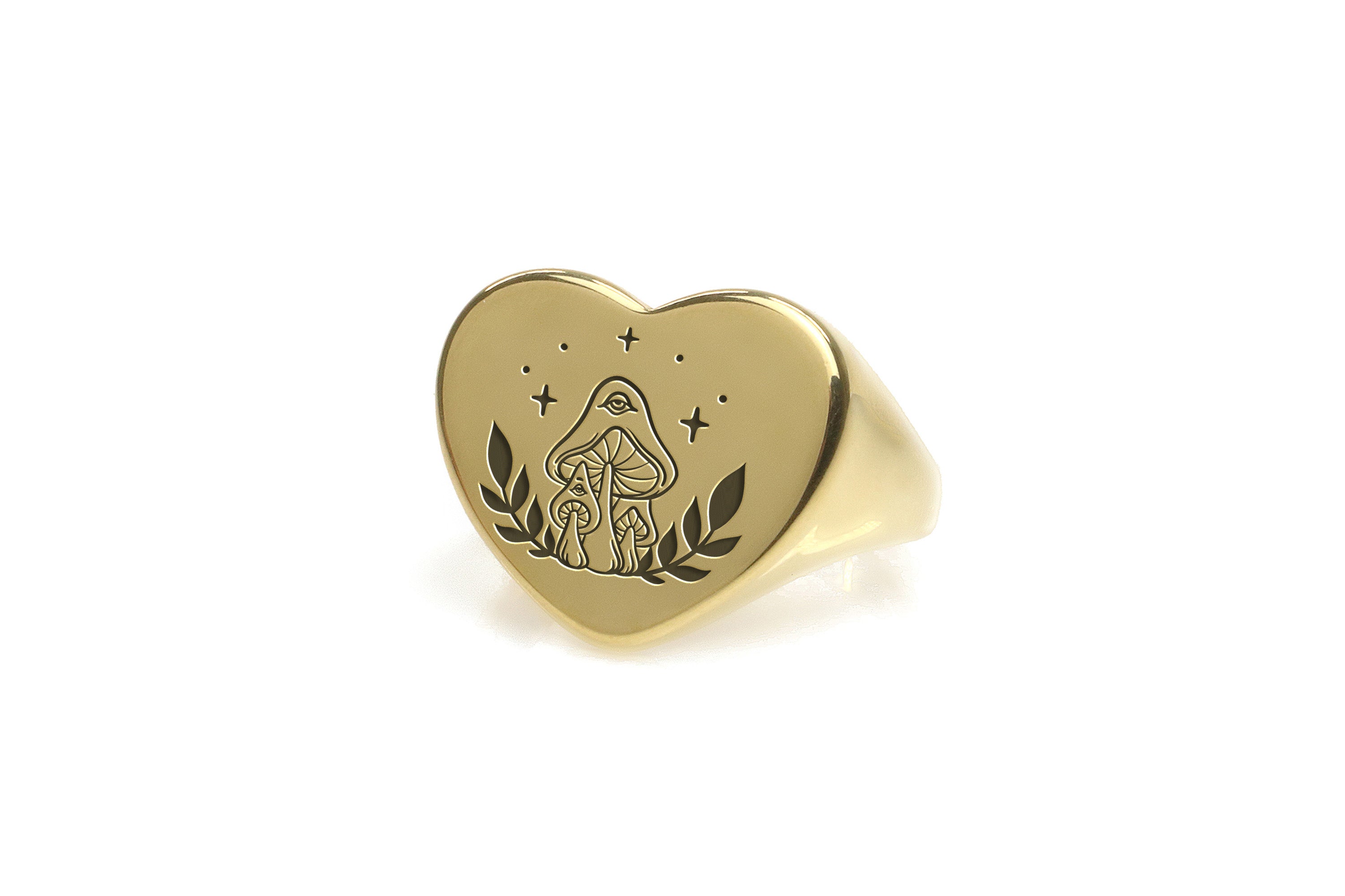 Mushroom Heart Ring