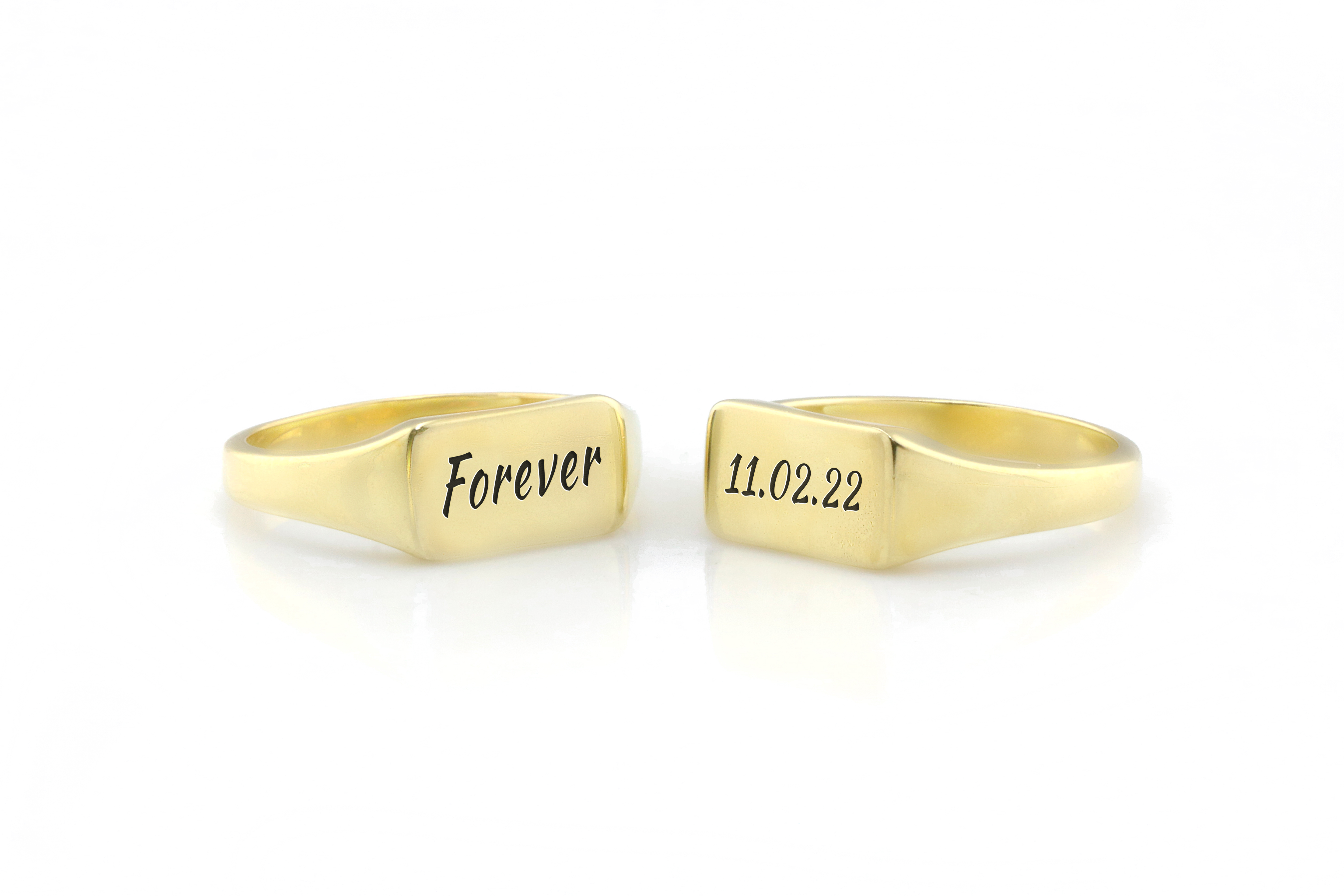 Custom Engraving Signet Ring