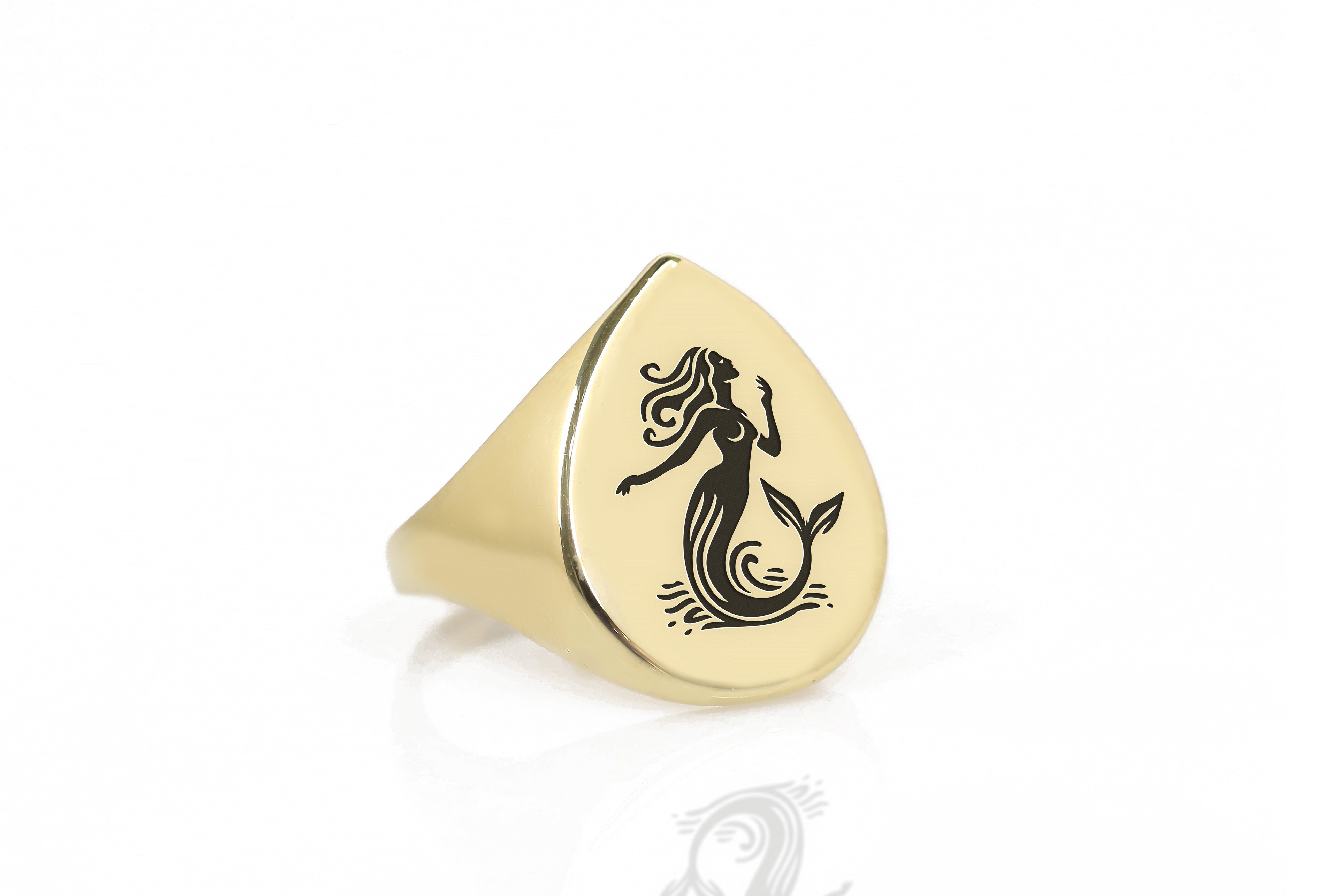 14k Gold Mermaid Ring