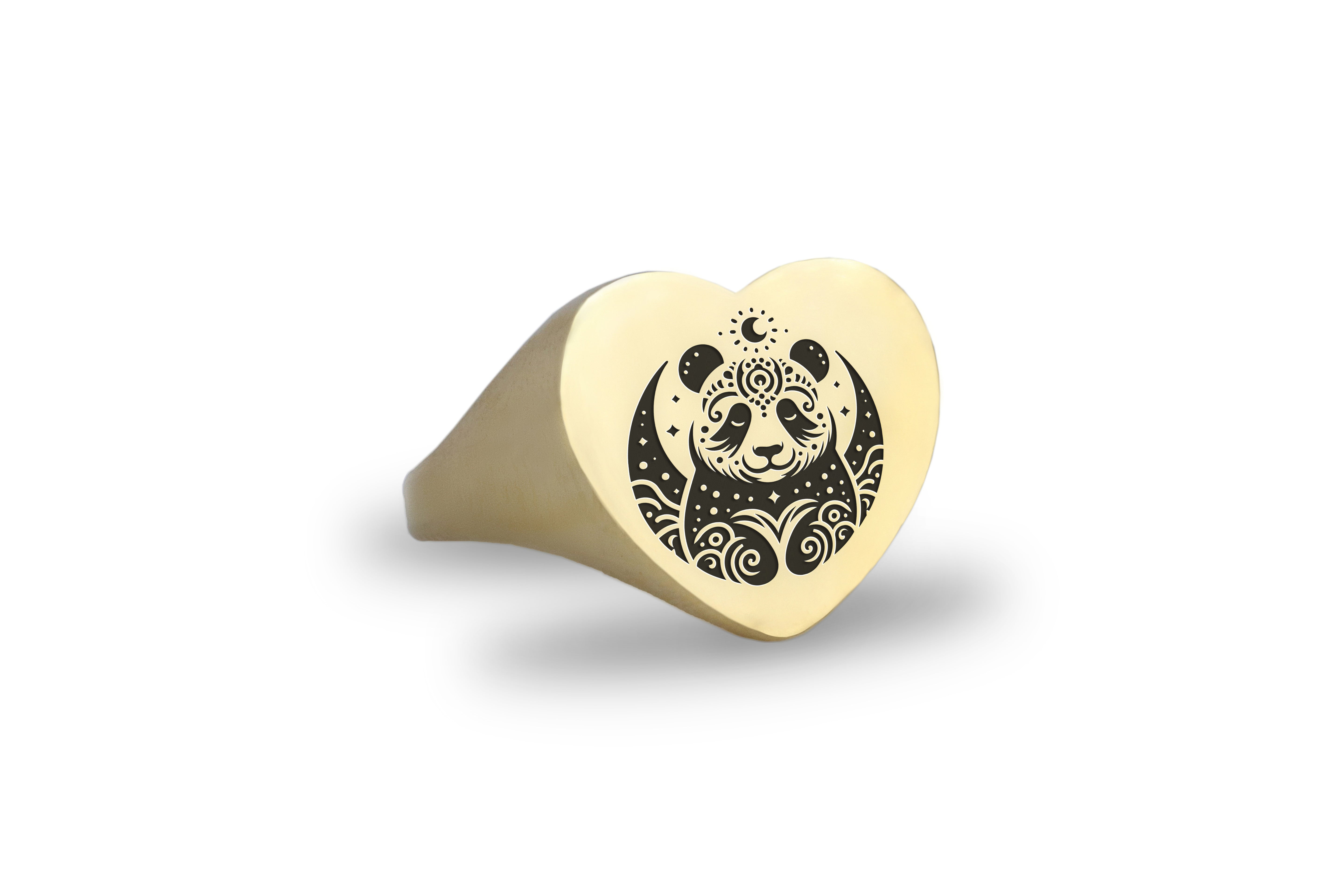 Celestial Panda Love Ring