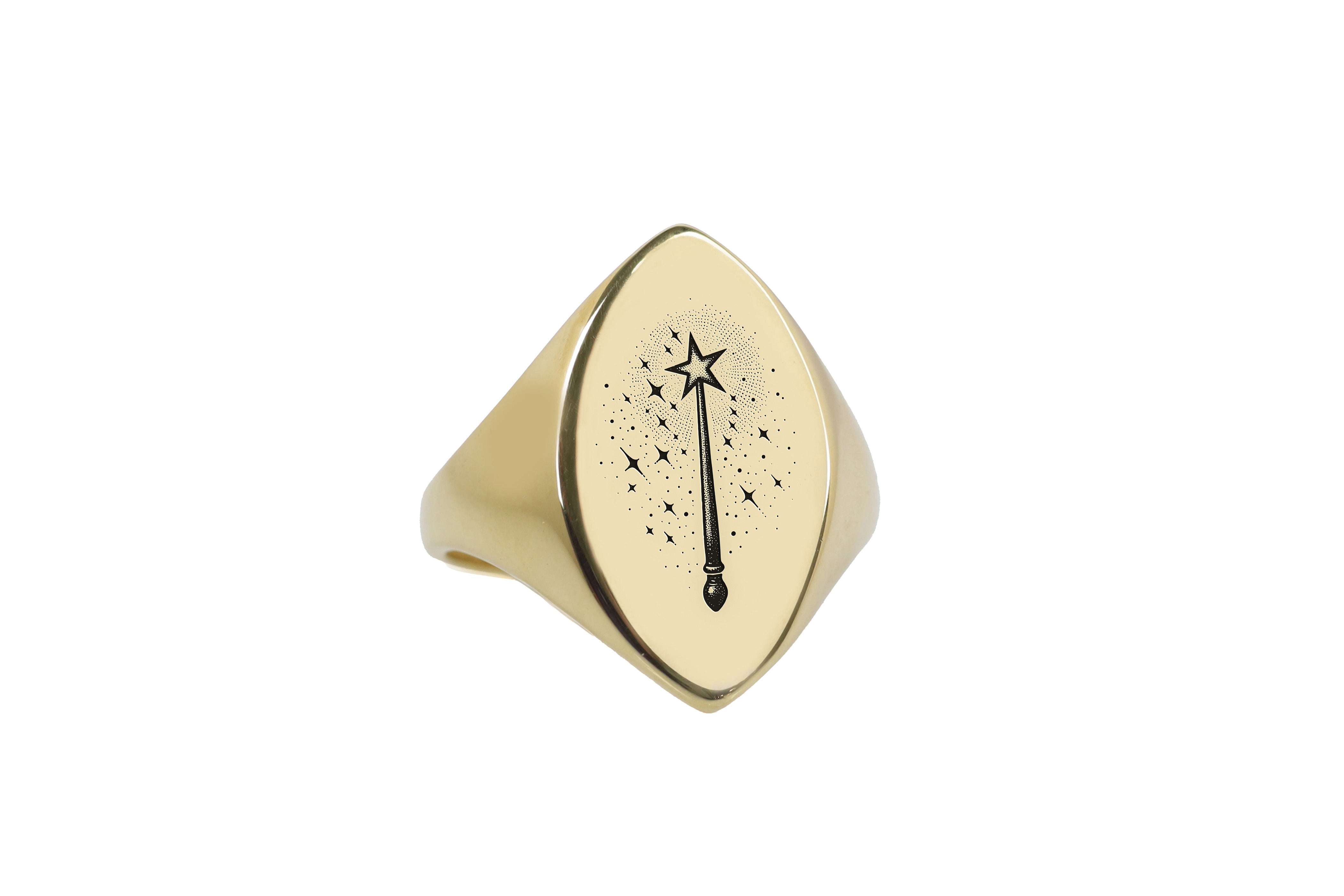 14k Gold Magic Wand Ring