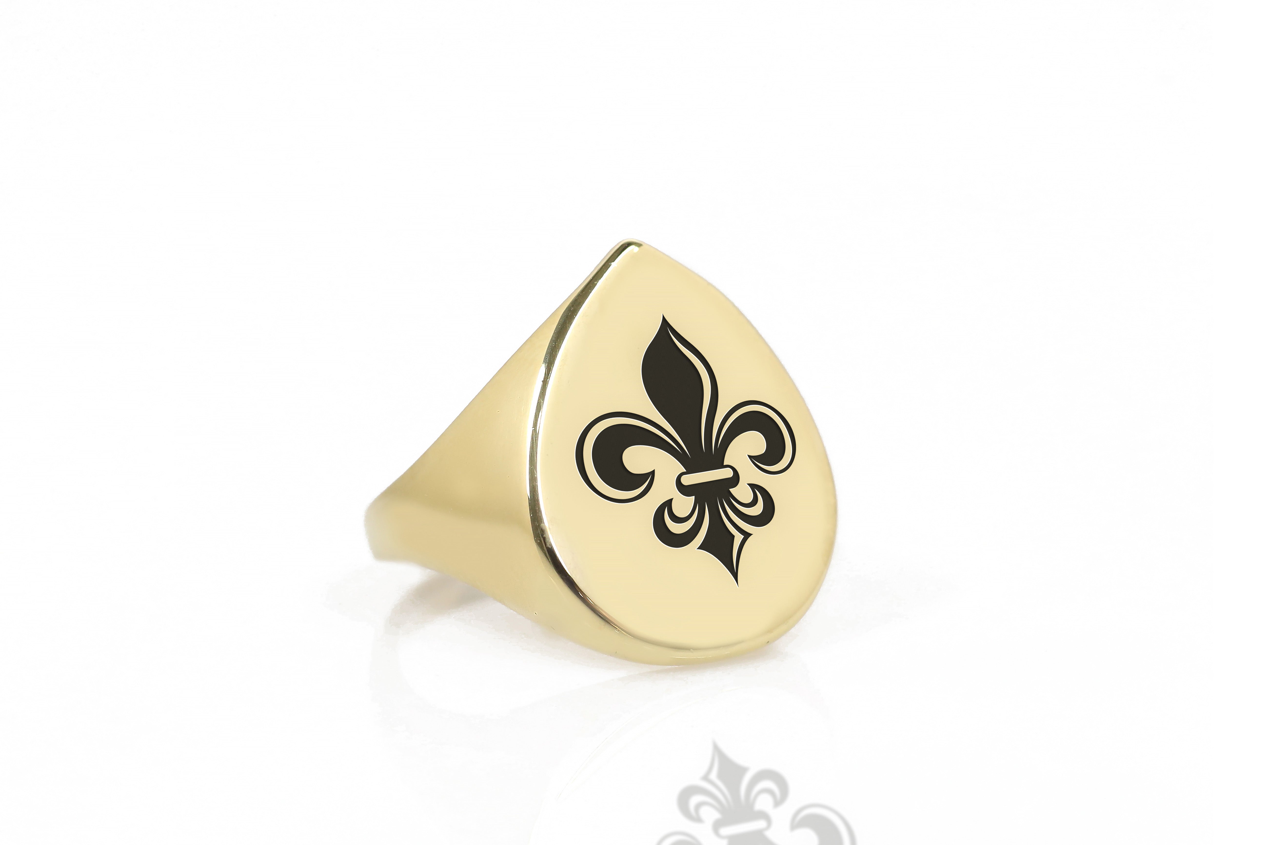 14k Gold Royal Symbol Ring