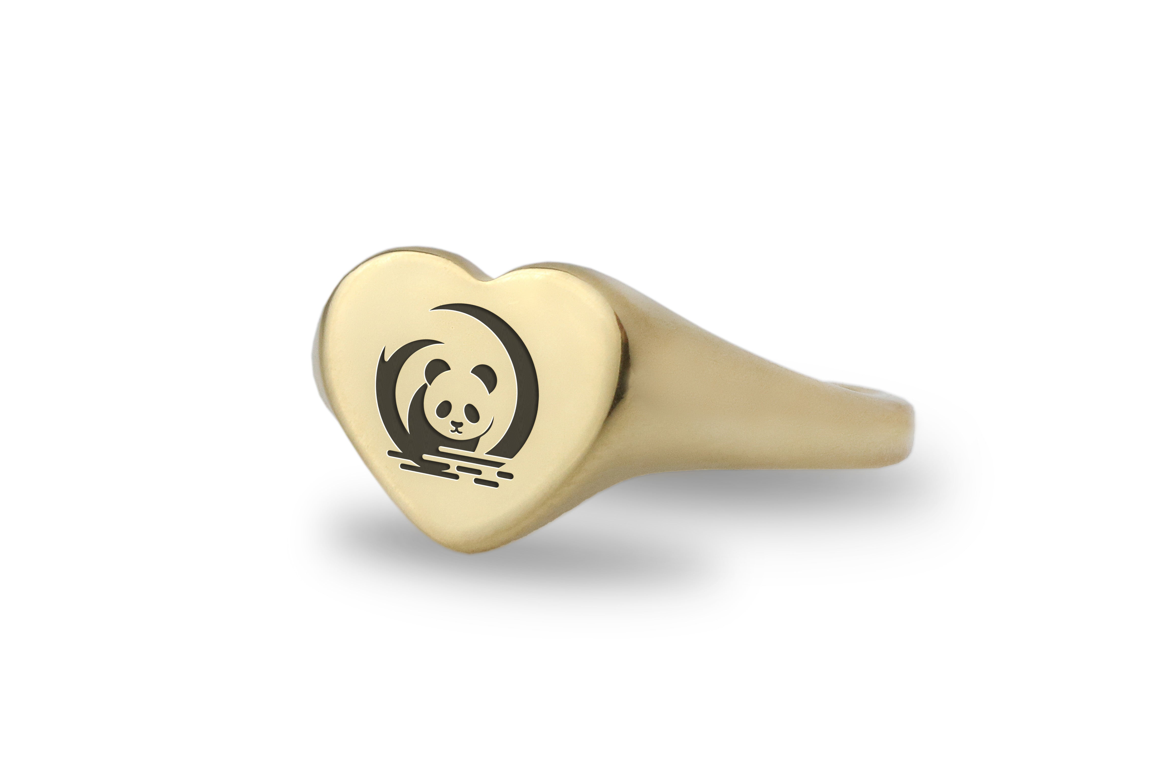 Personalized Panda Ring