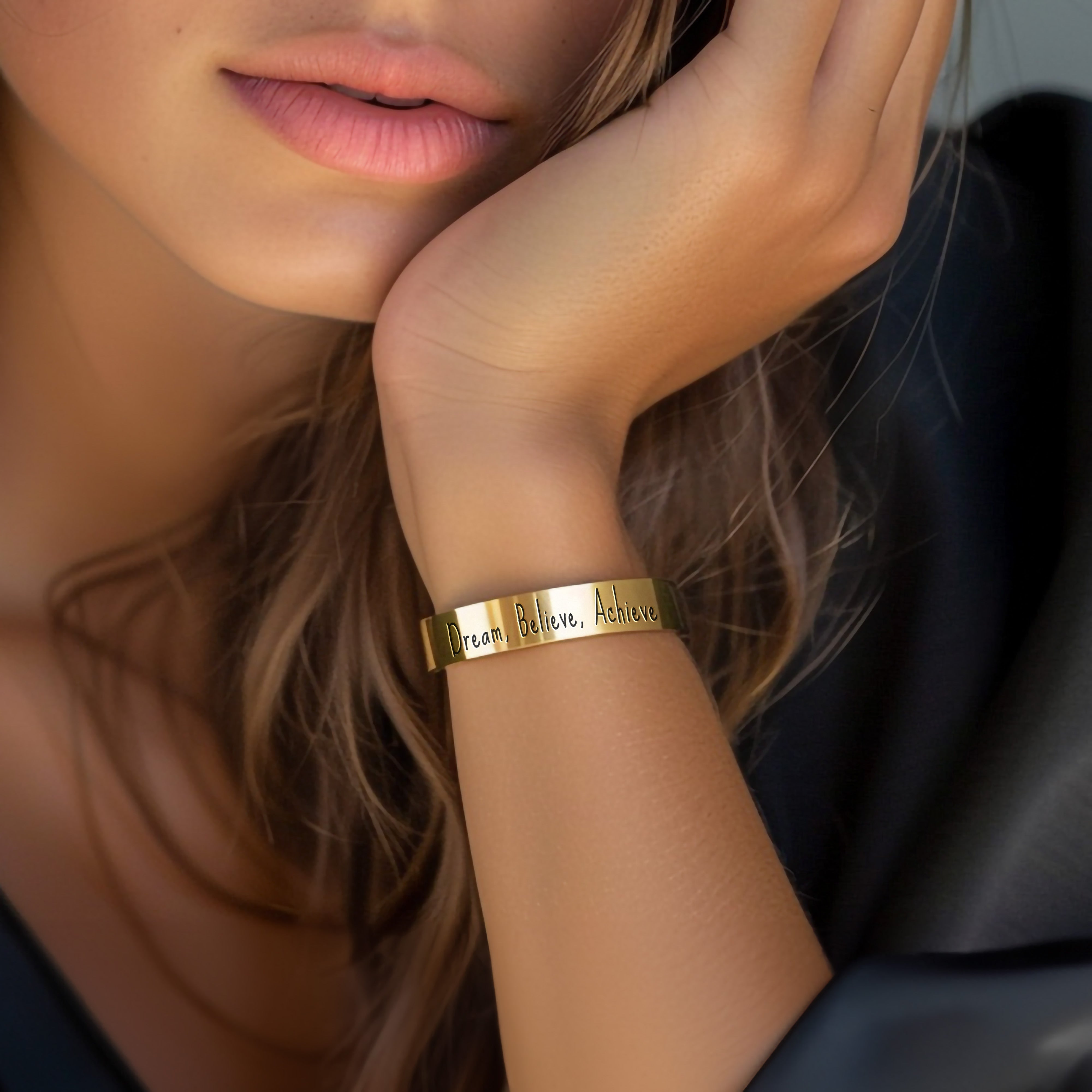 Engraved Motivational Bracelet