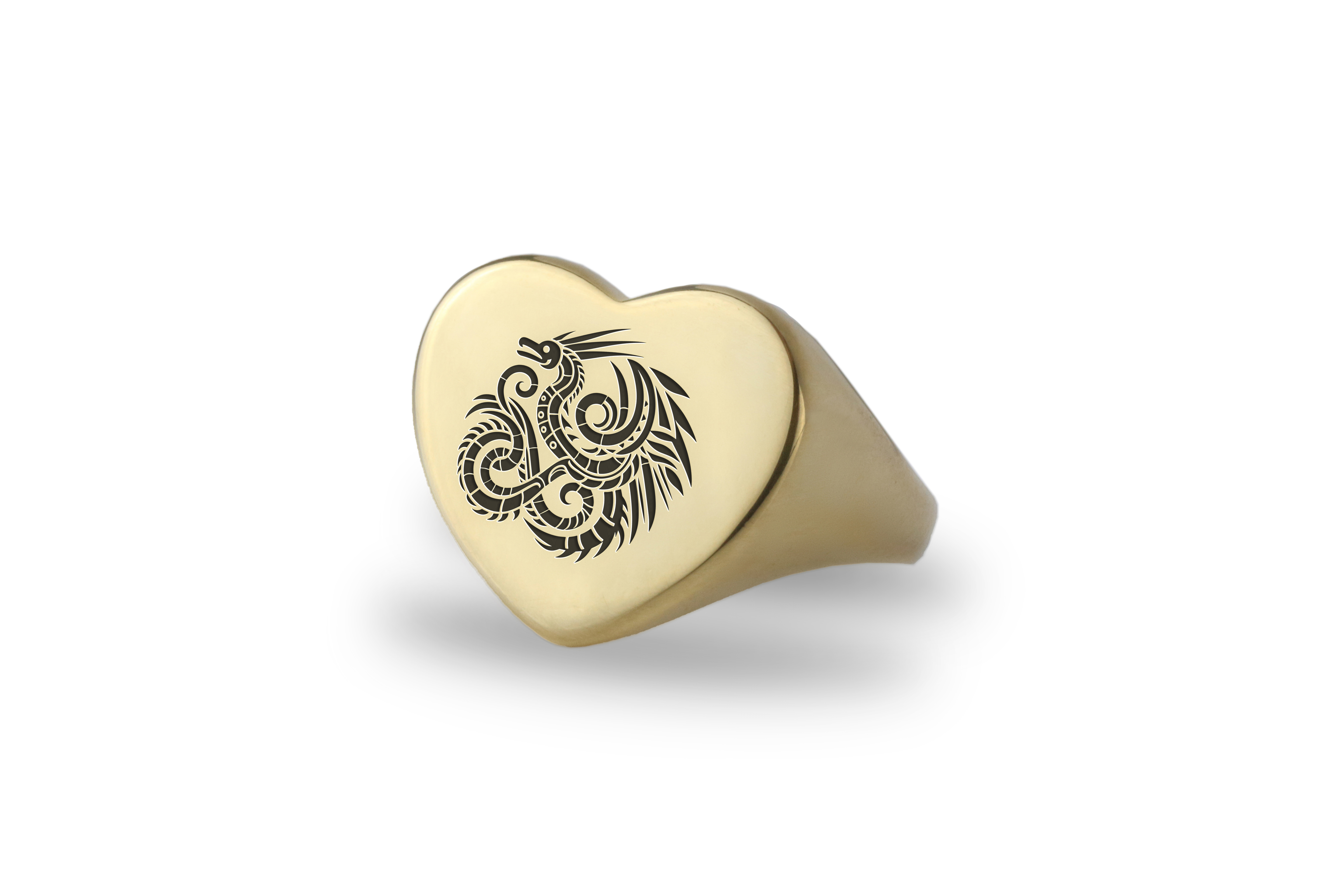Feathered Serpent Gold Ring