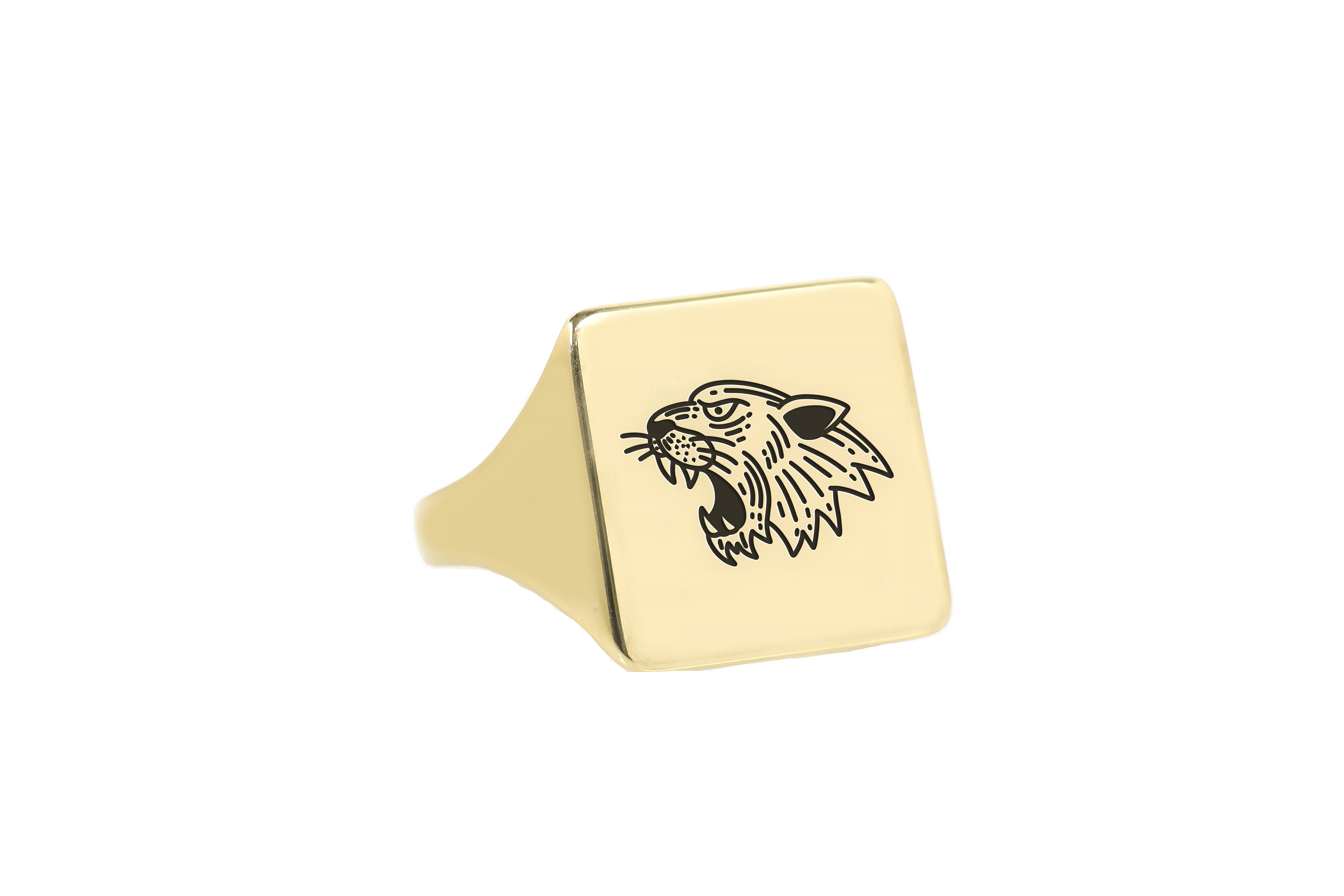 Tattooed Themed Tiger Ring