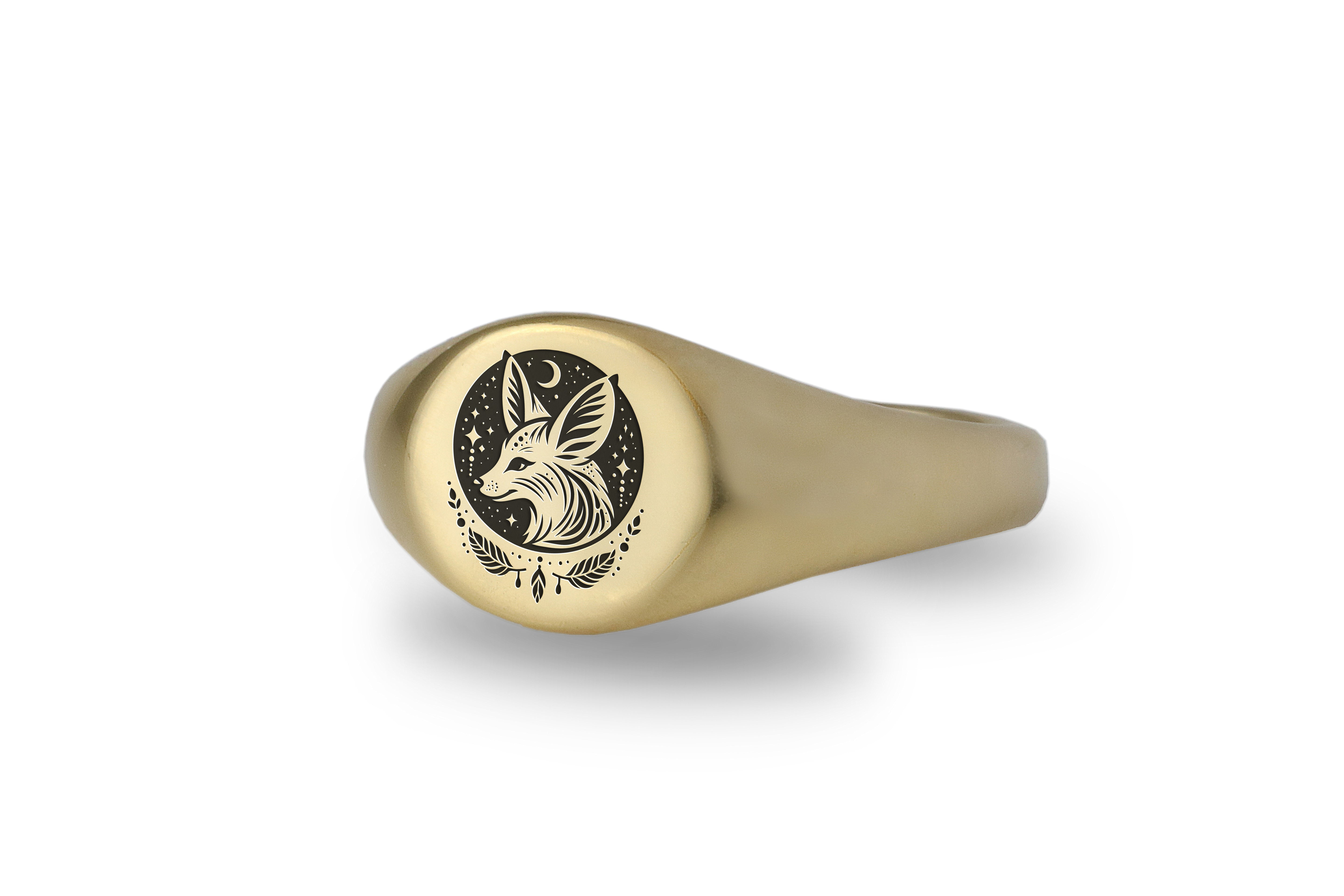 Cute Fox Signet Ring