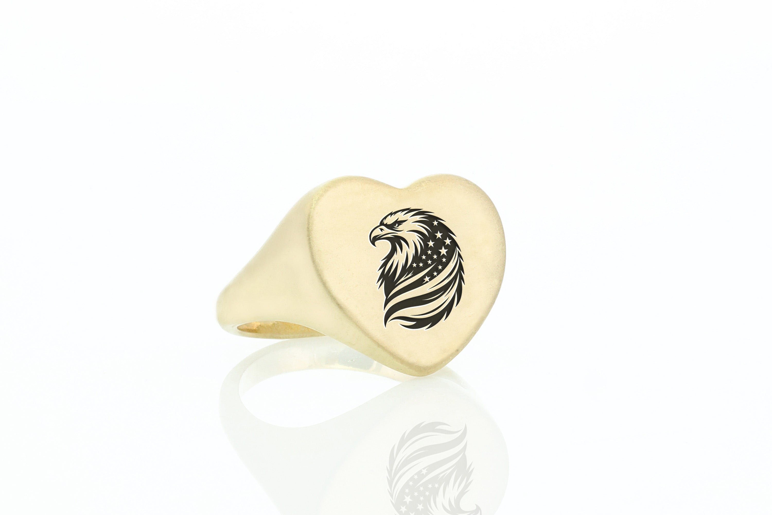 Eagle And American Flag Ring