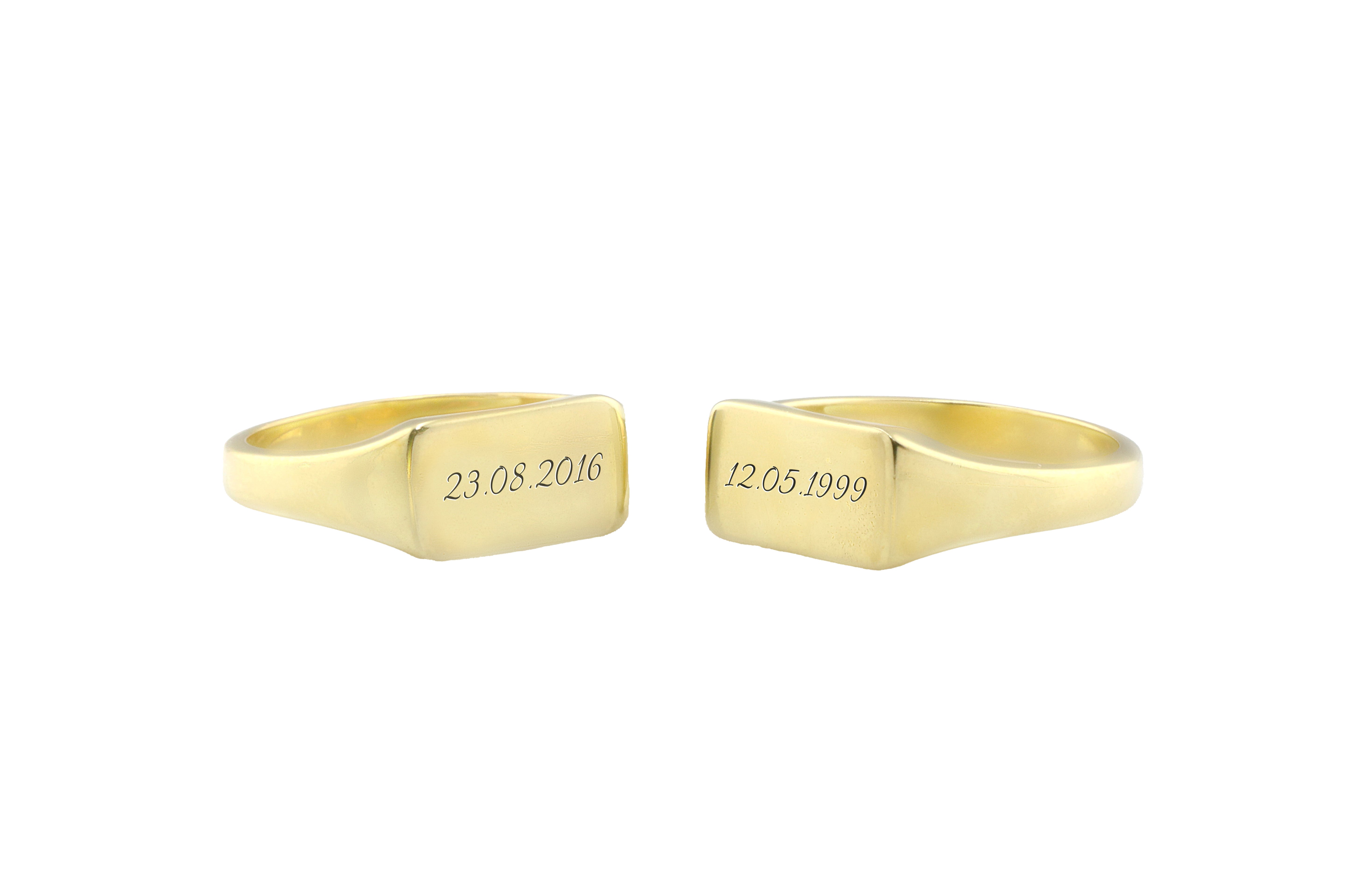 Birthday Initials Ring