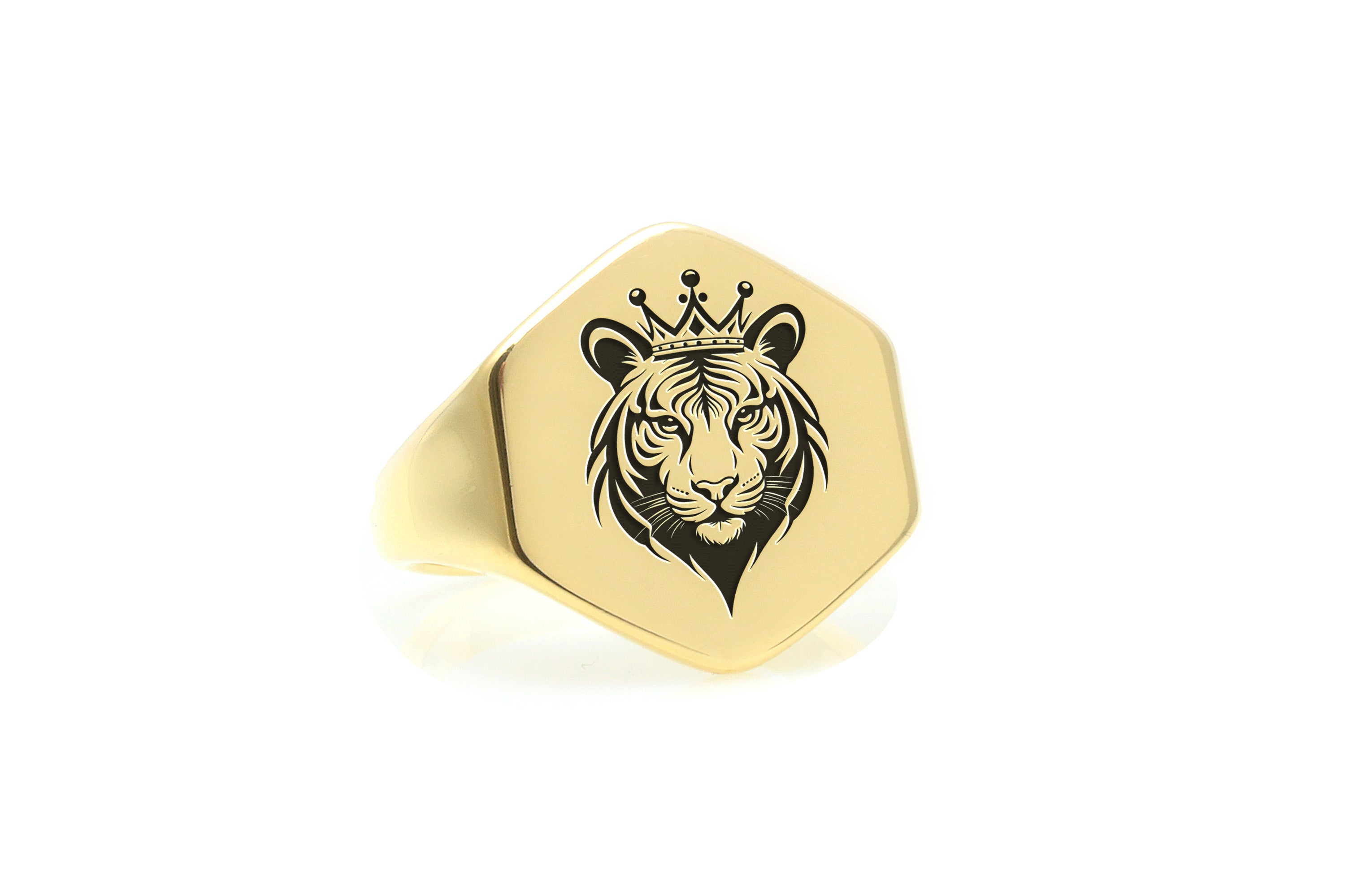 Custom Tiger Signet Ring