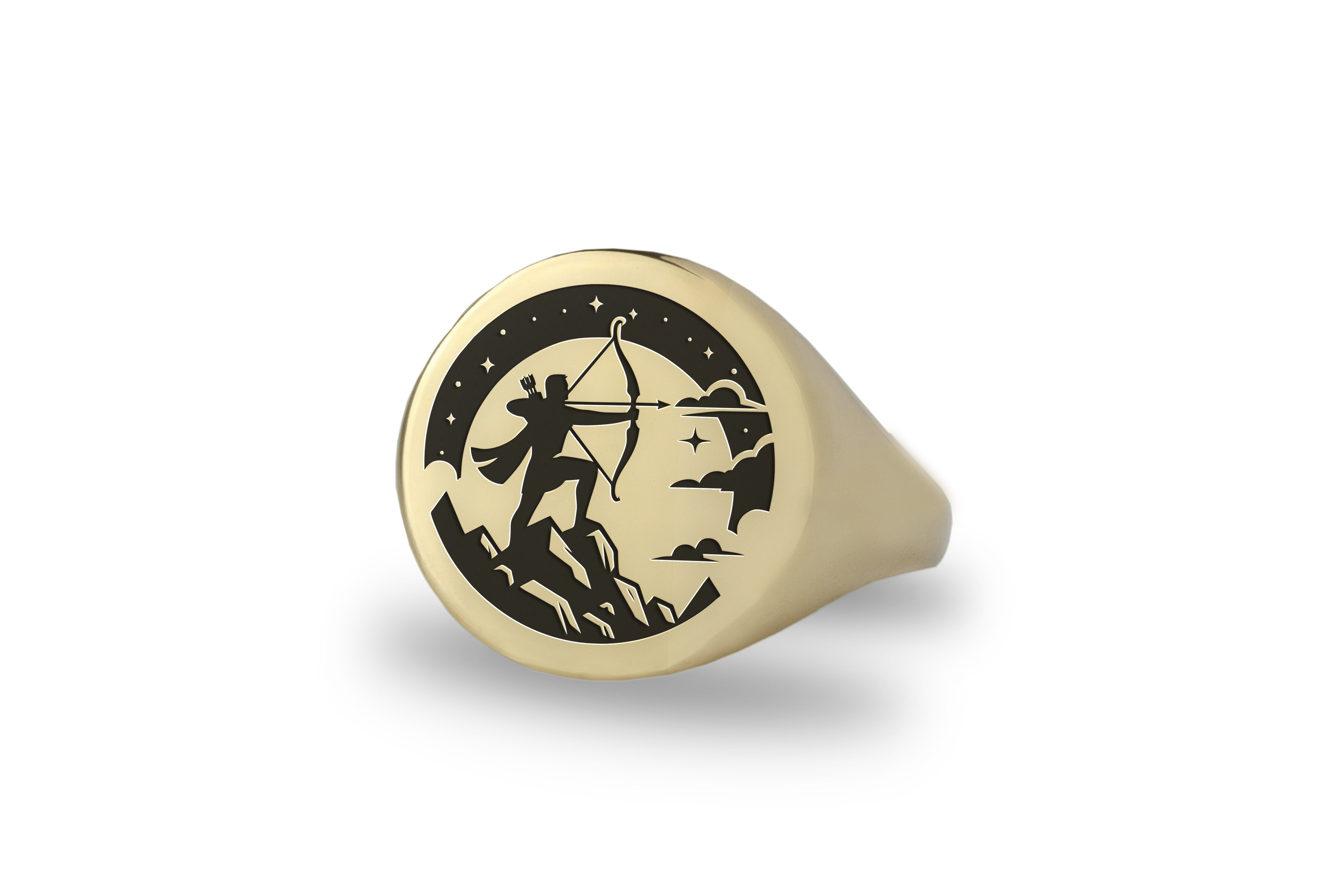 Fantasy Archer Signet Ring
