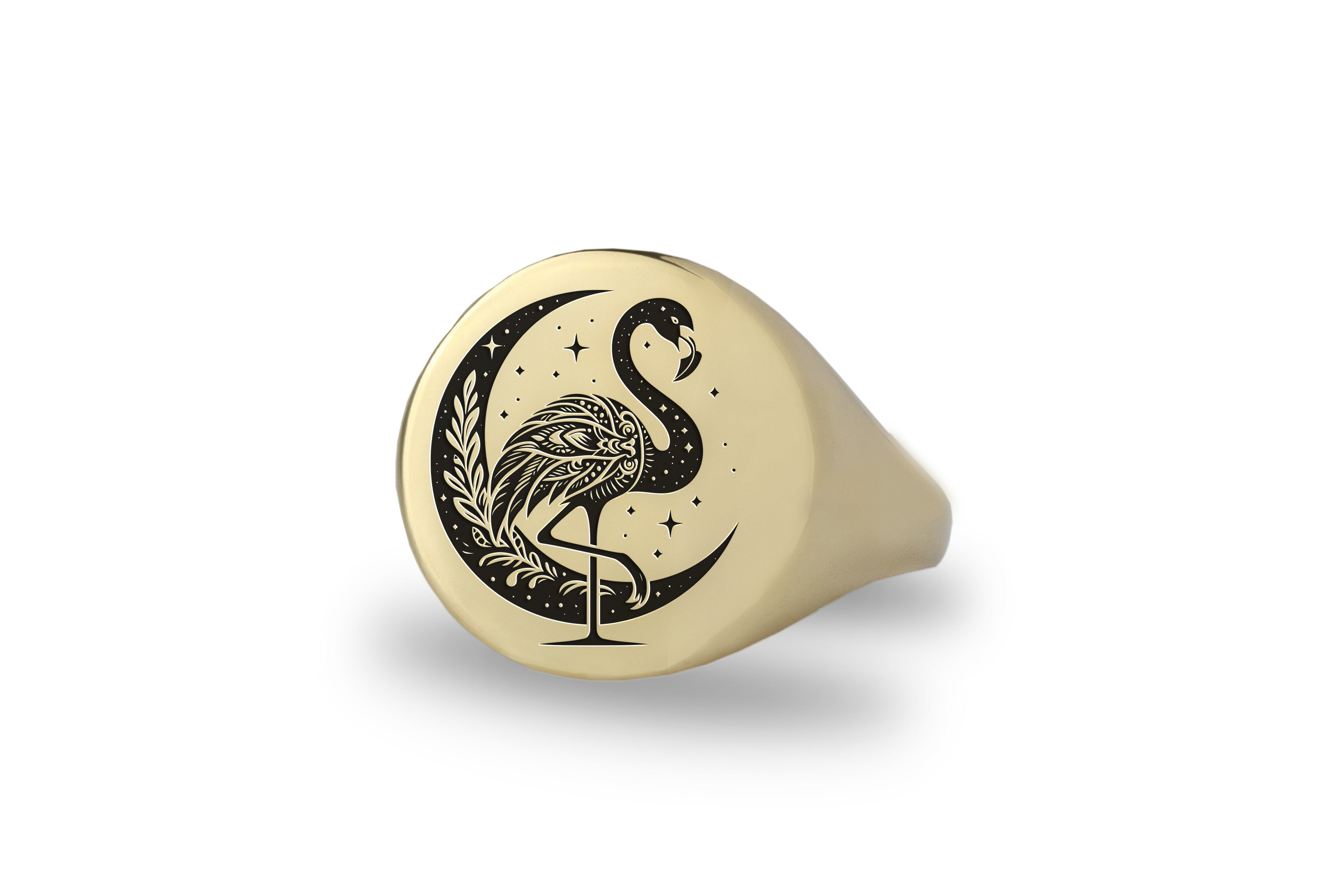 Bold Statement Flamingo Ring