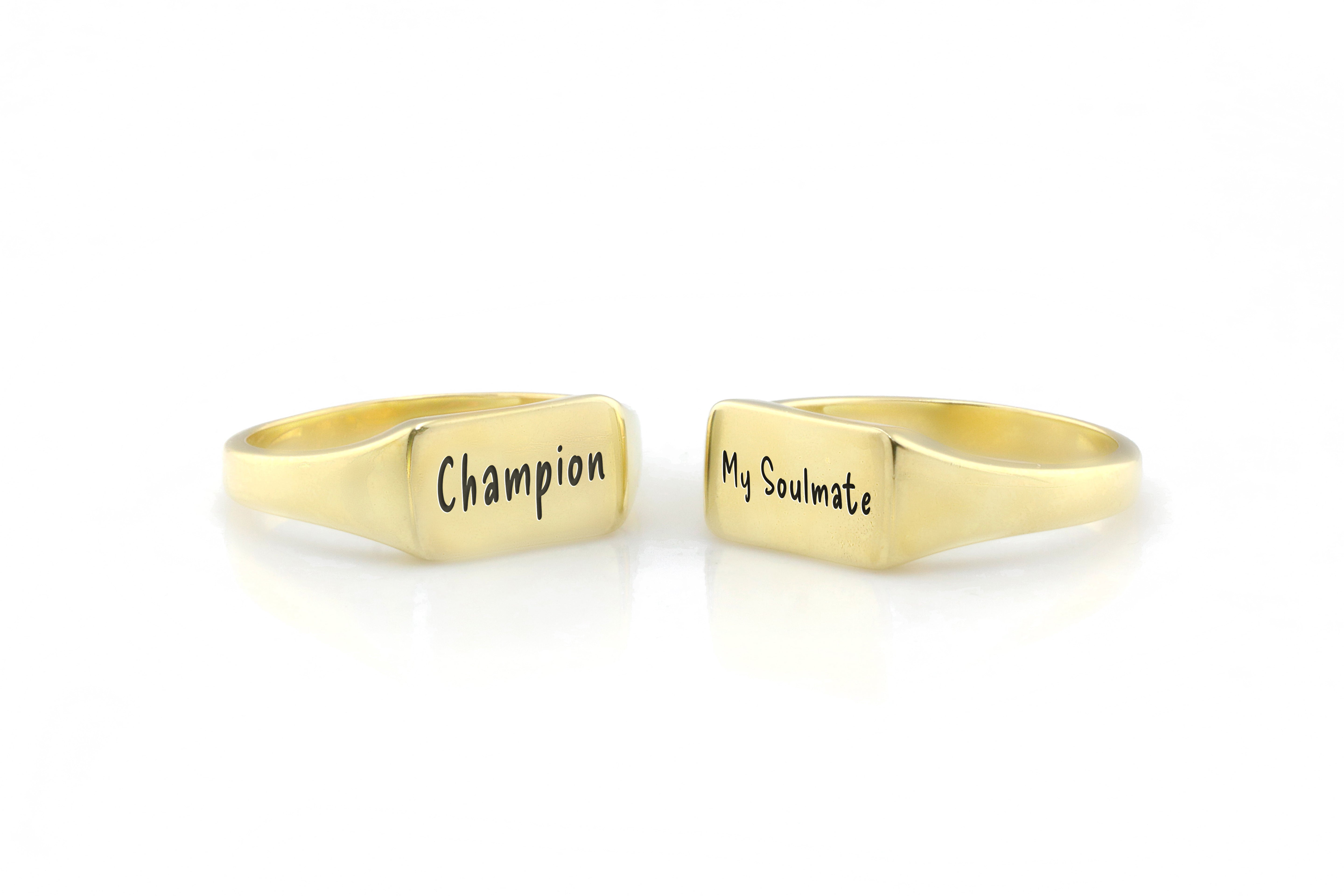 14k Gold Champion Ring