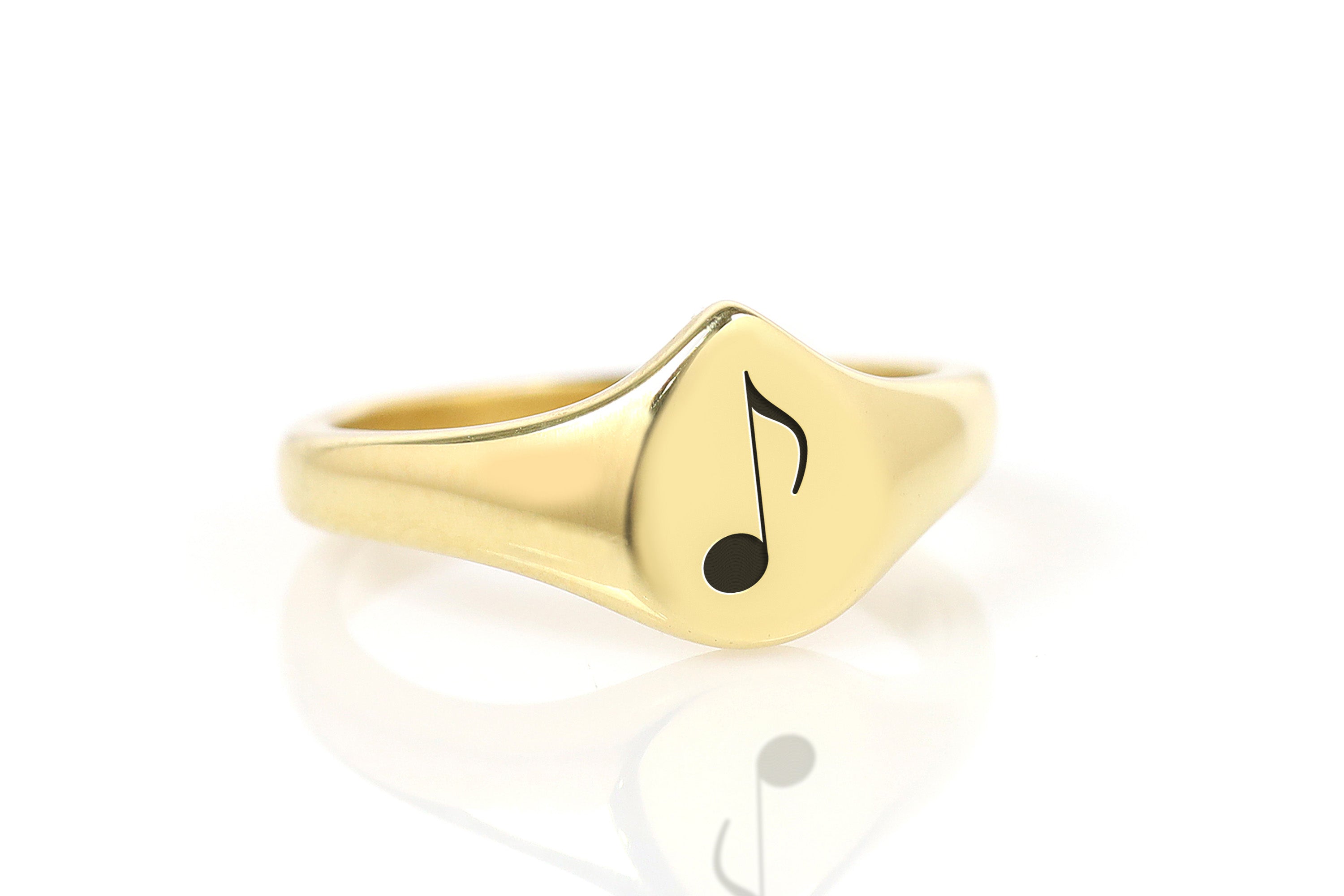 Gold Music Quaver Ring