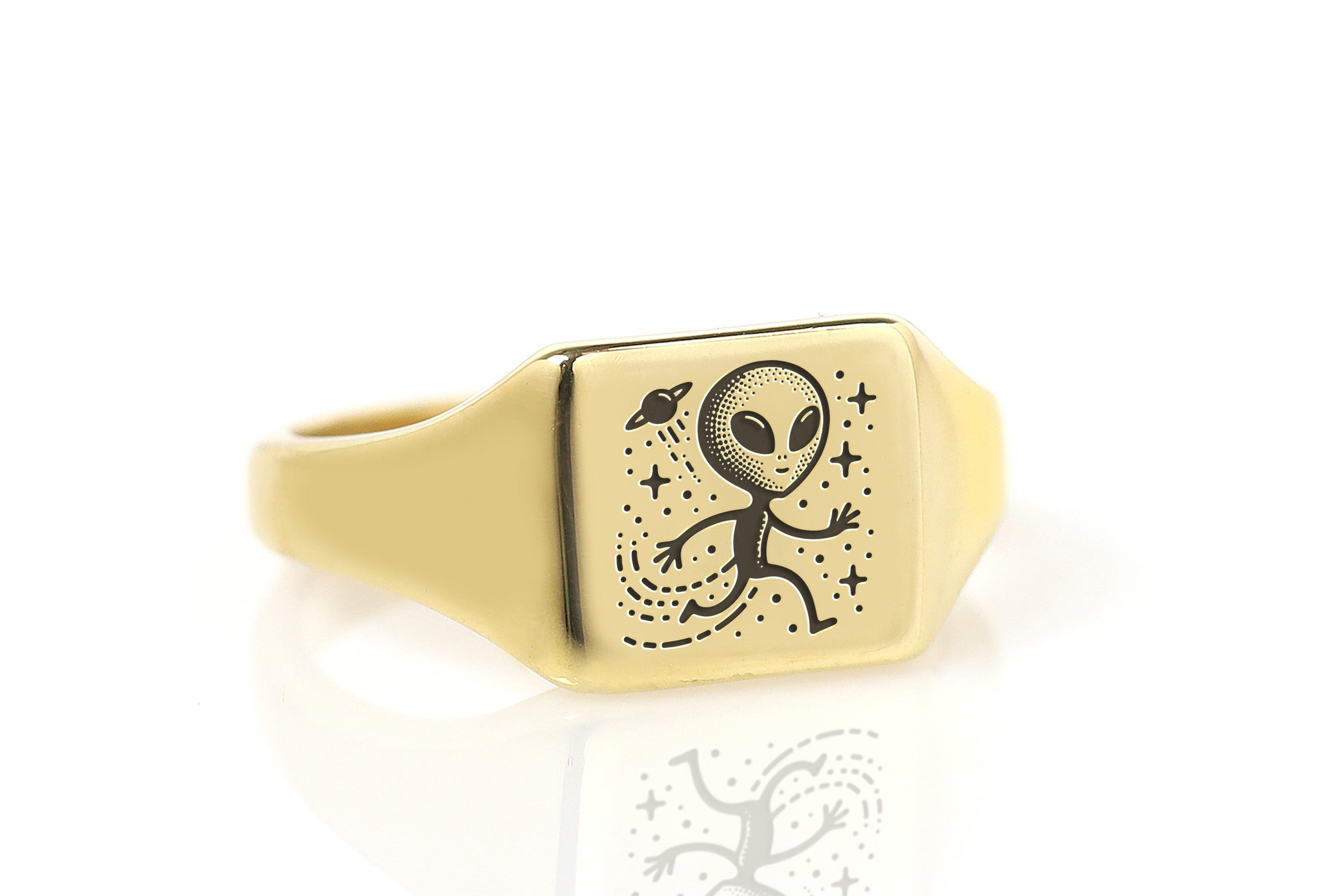 Cute Cosmic Alien Ring