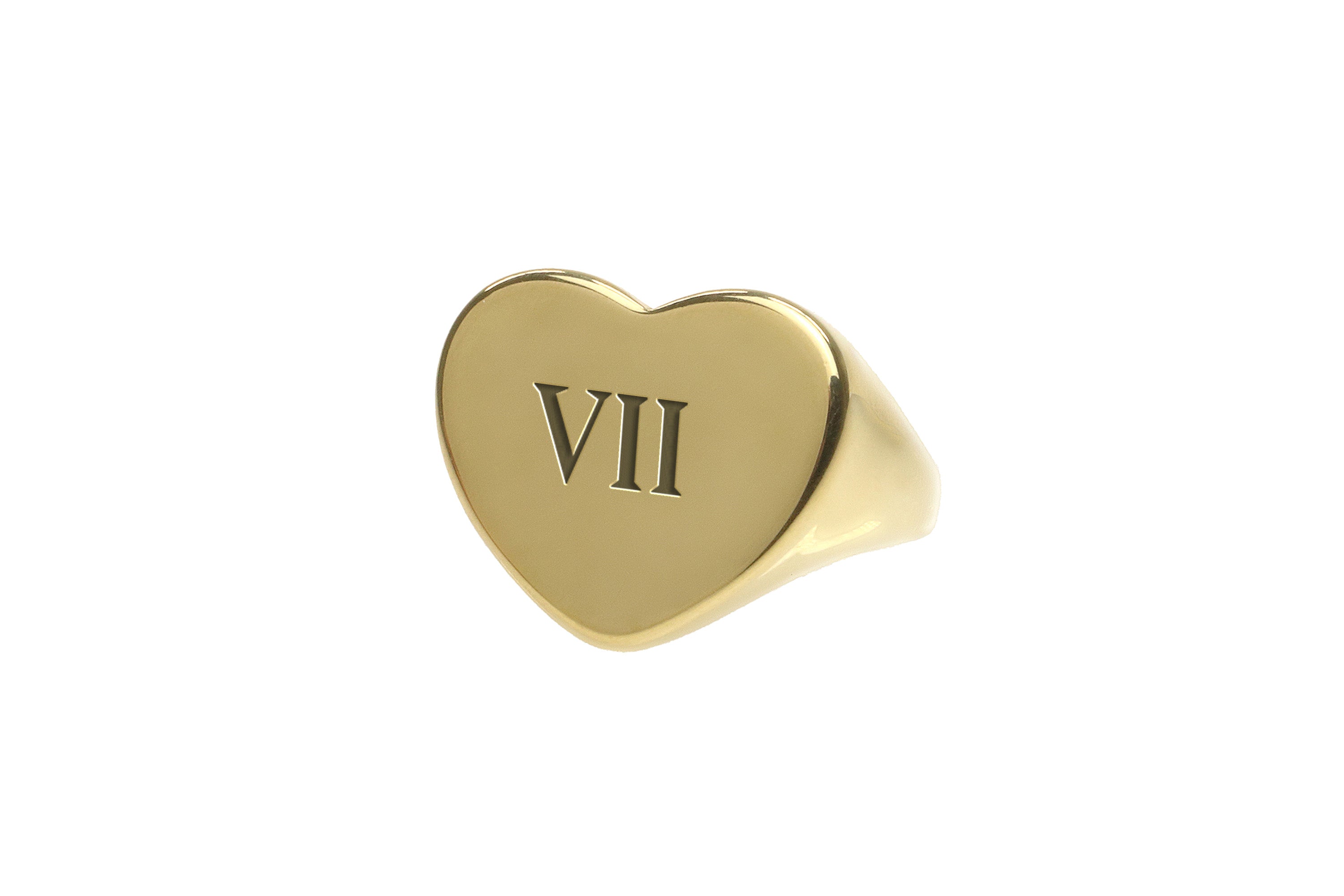 Custom Roman Initials Ring