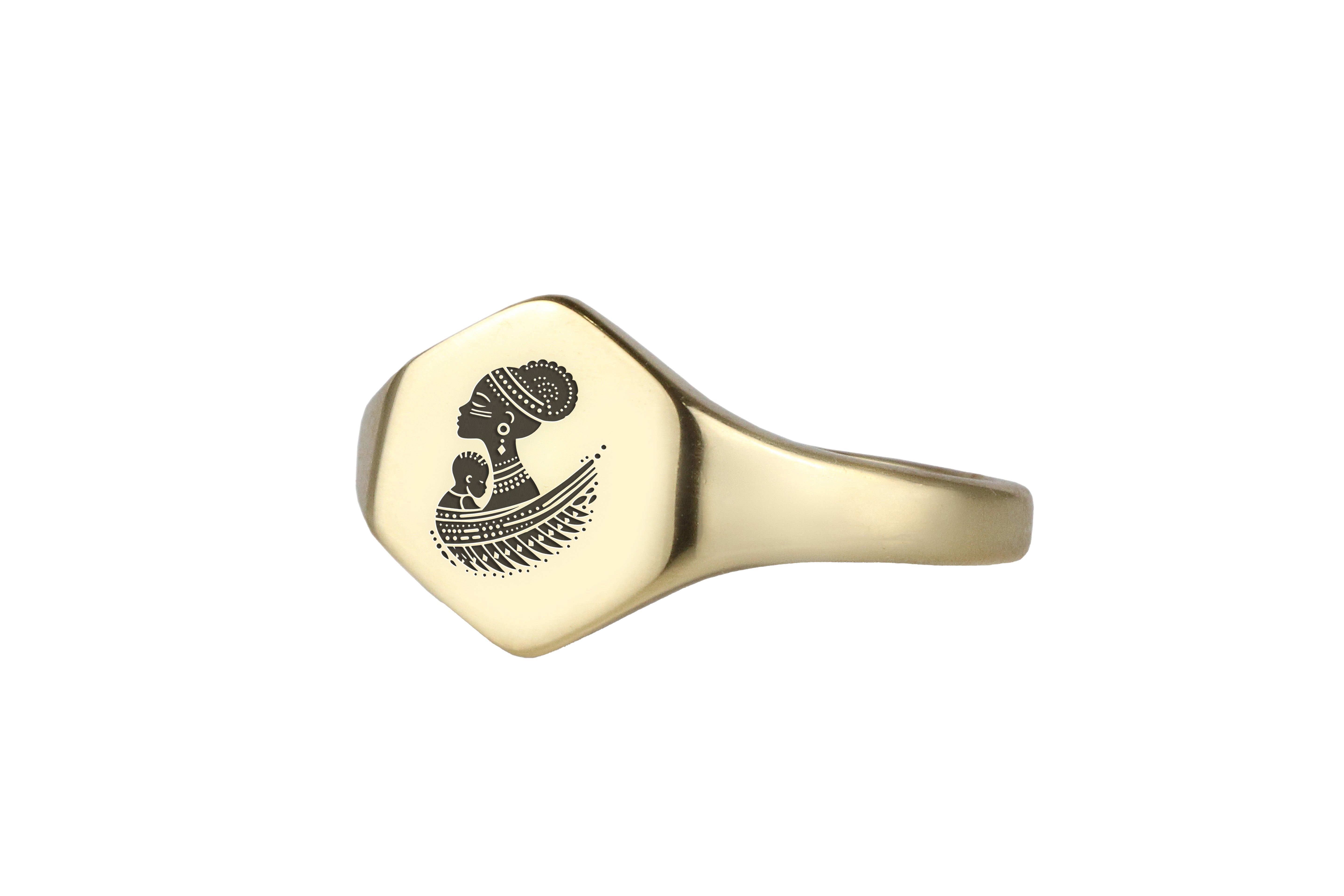 African Mom Signet Ring