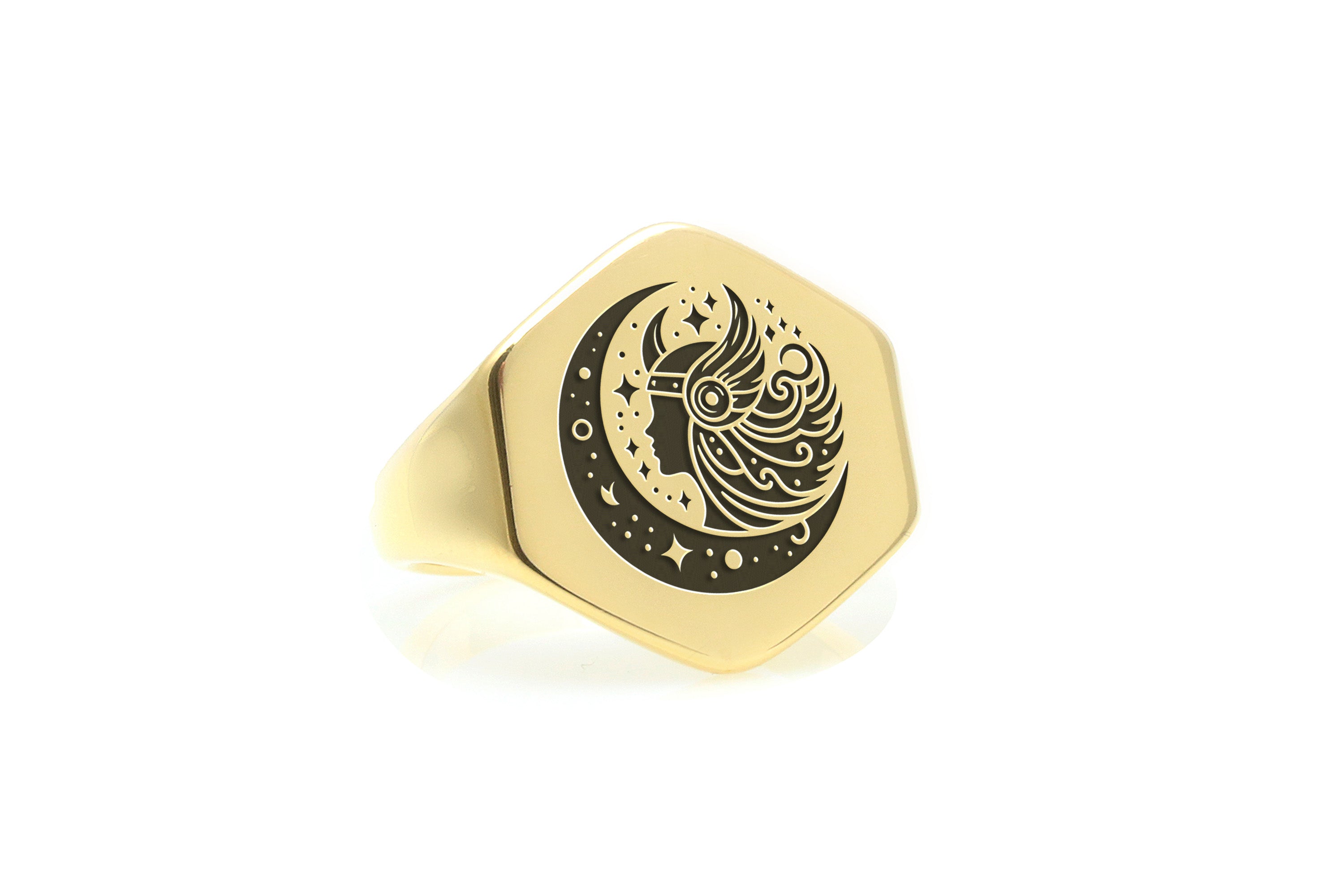 Norse Valkyrie Engraved Ring