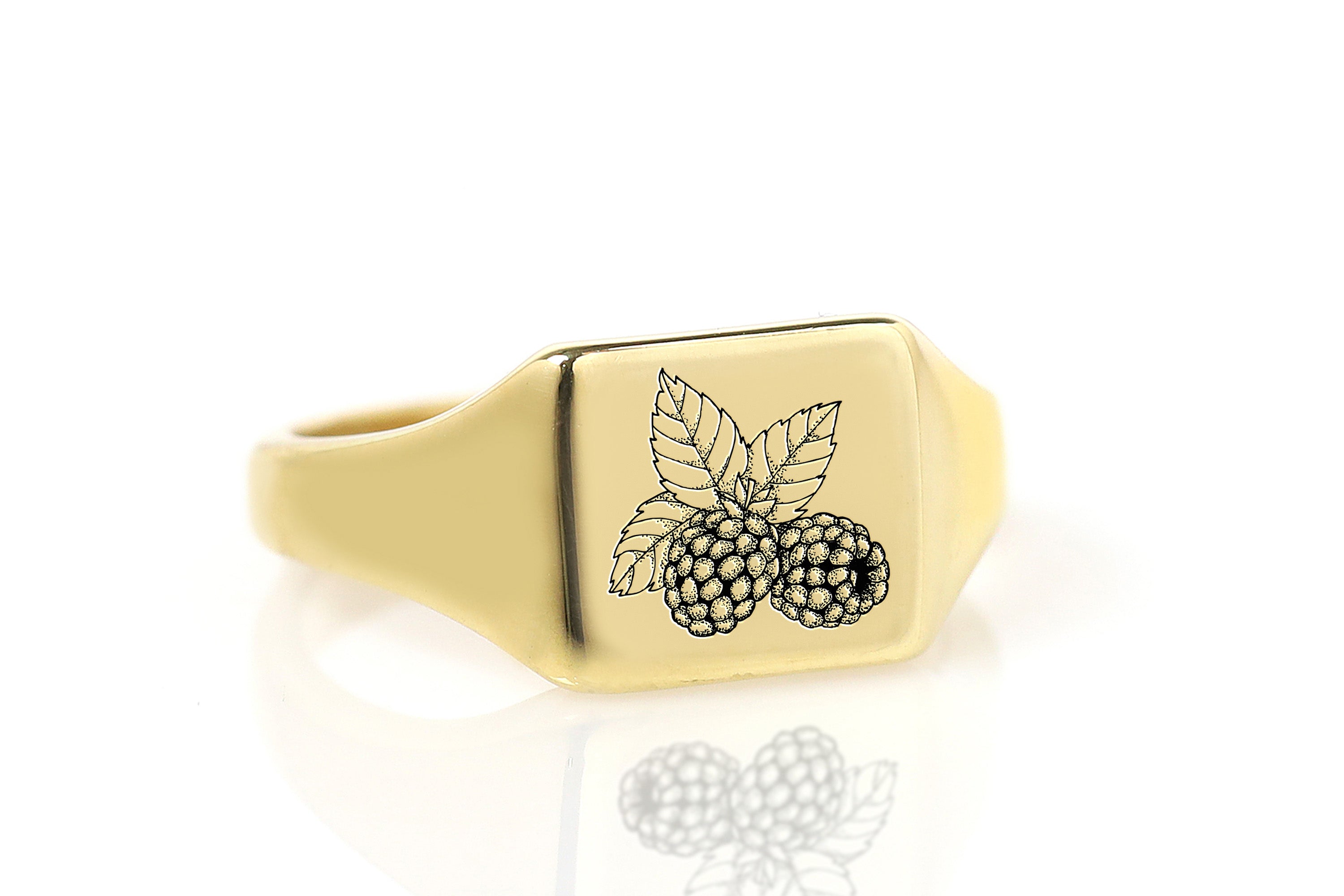 Cute Raspberry Signet Ring