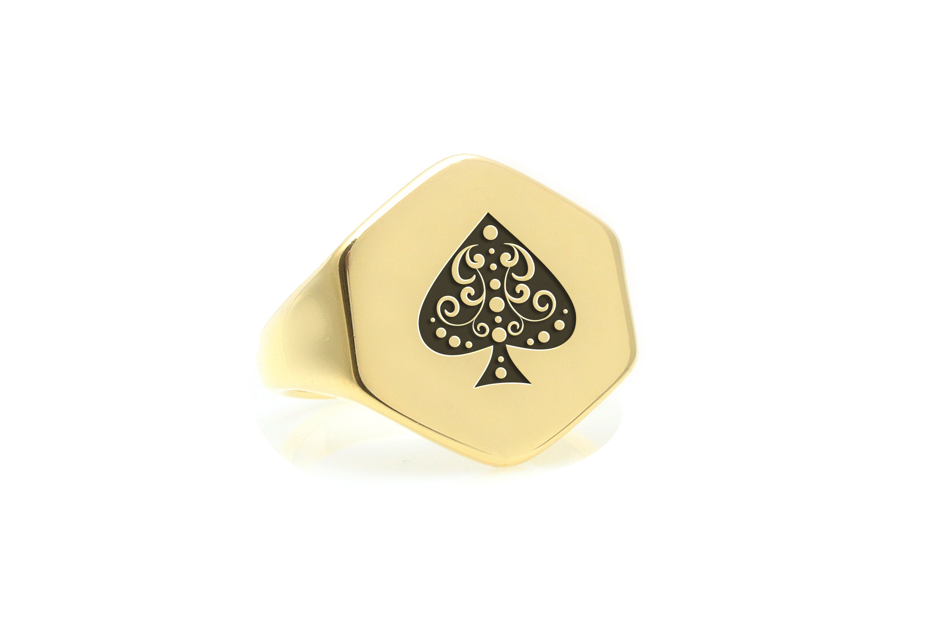 Poker Players Gold Luck Ring