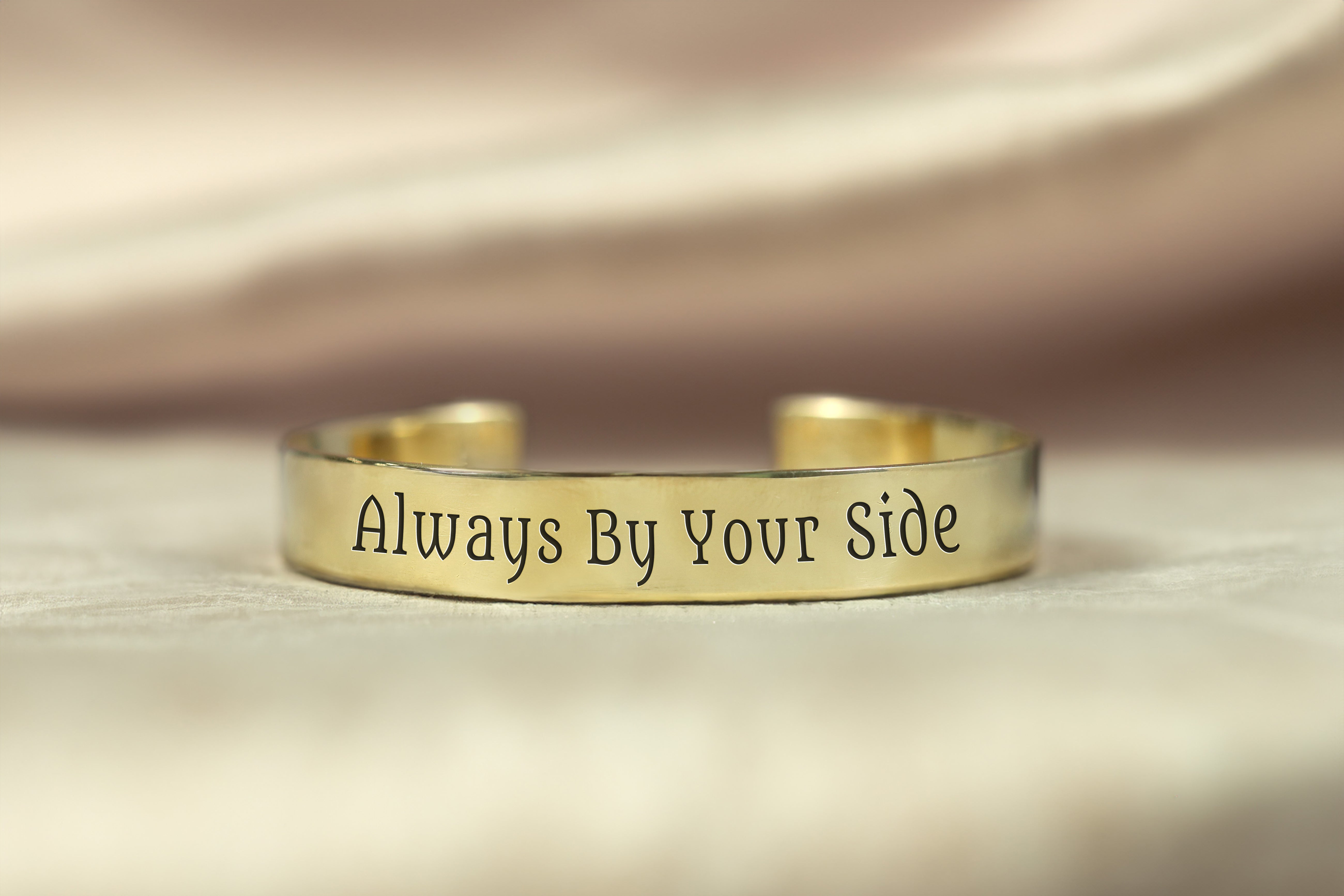 24k Gold Open Cuff Bracelet