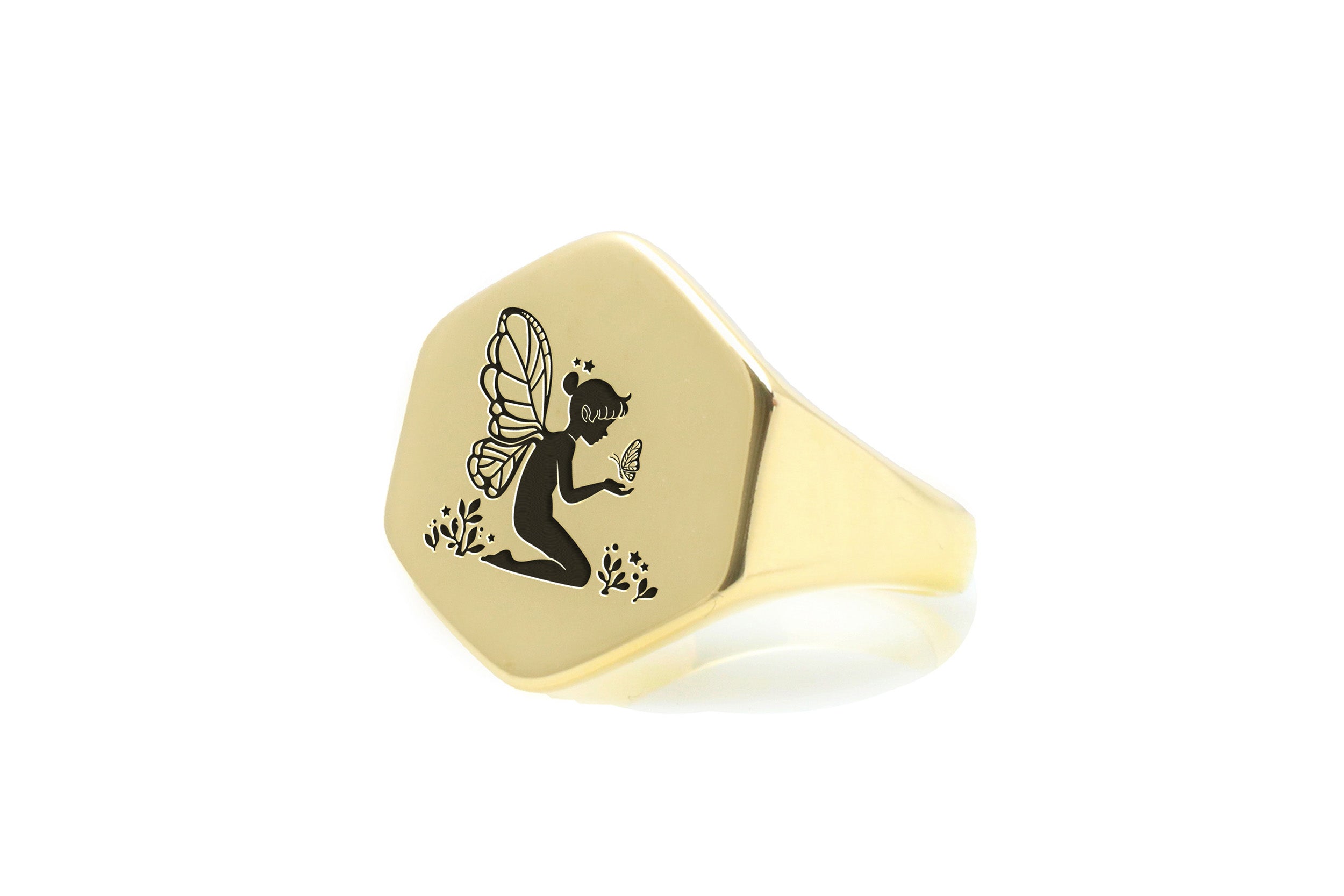 Cute Butterfly Fairy Gold Ring