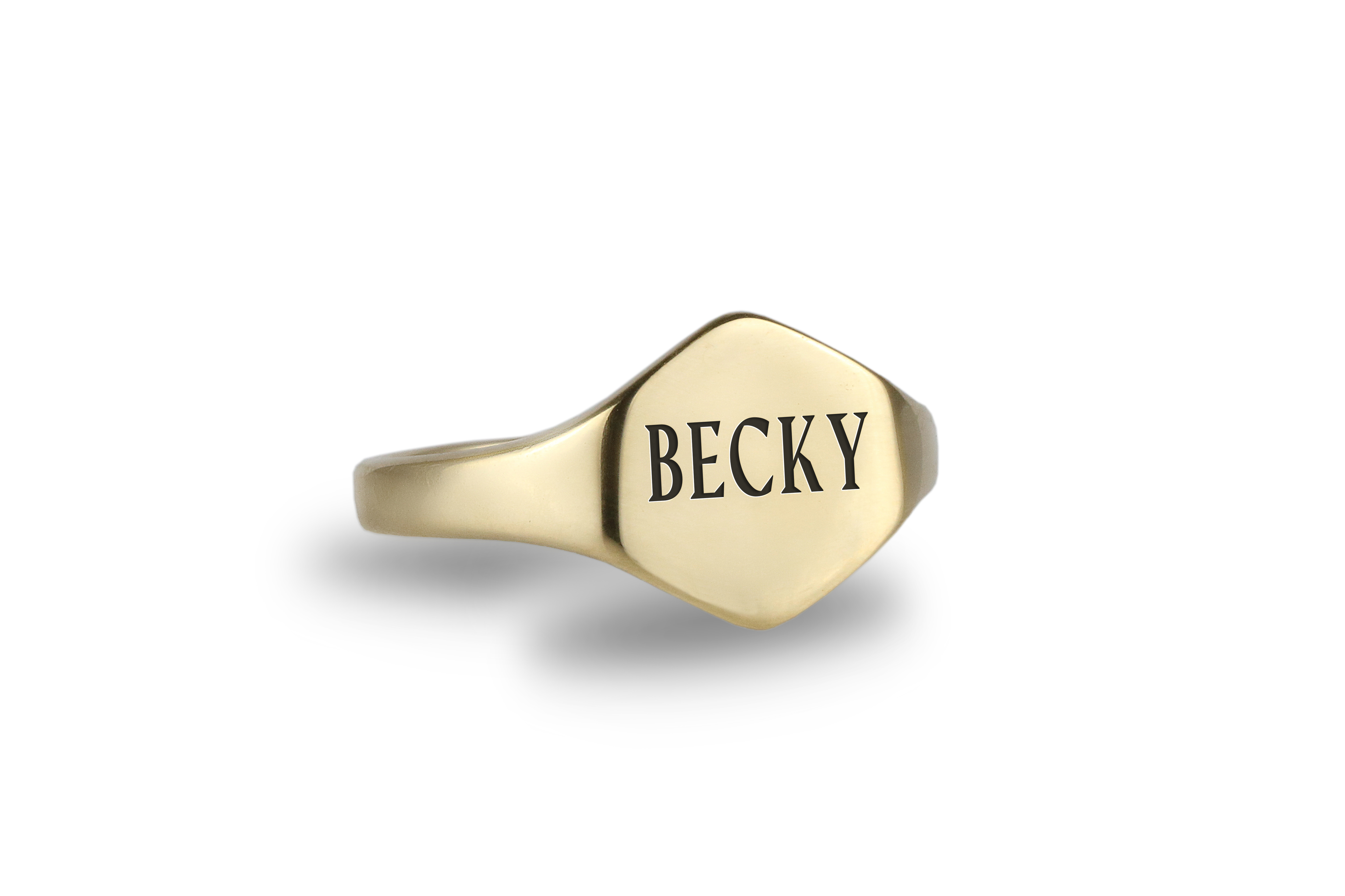 14k Gold Name Ring