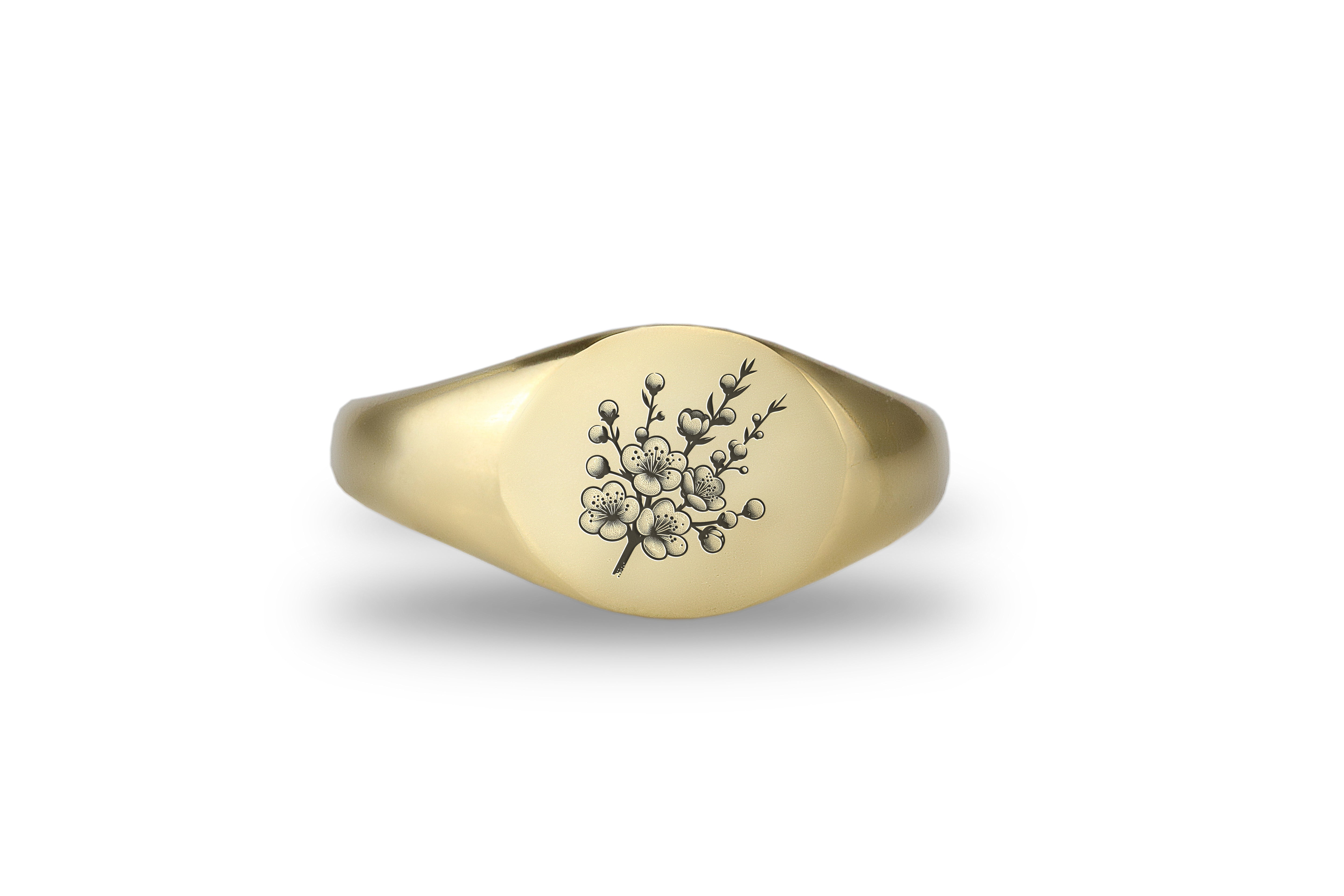 Round Cherry Blossom Ring
