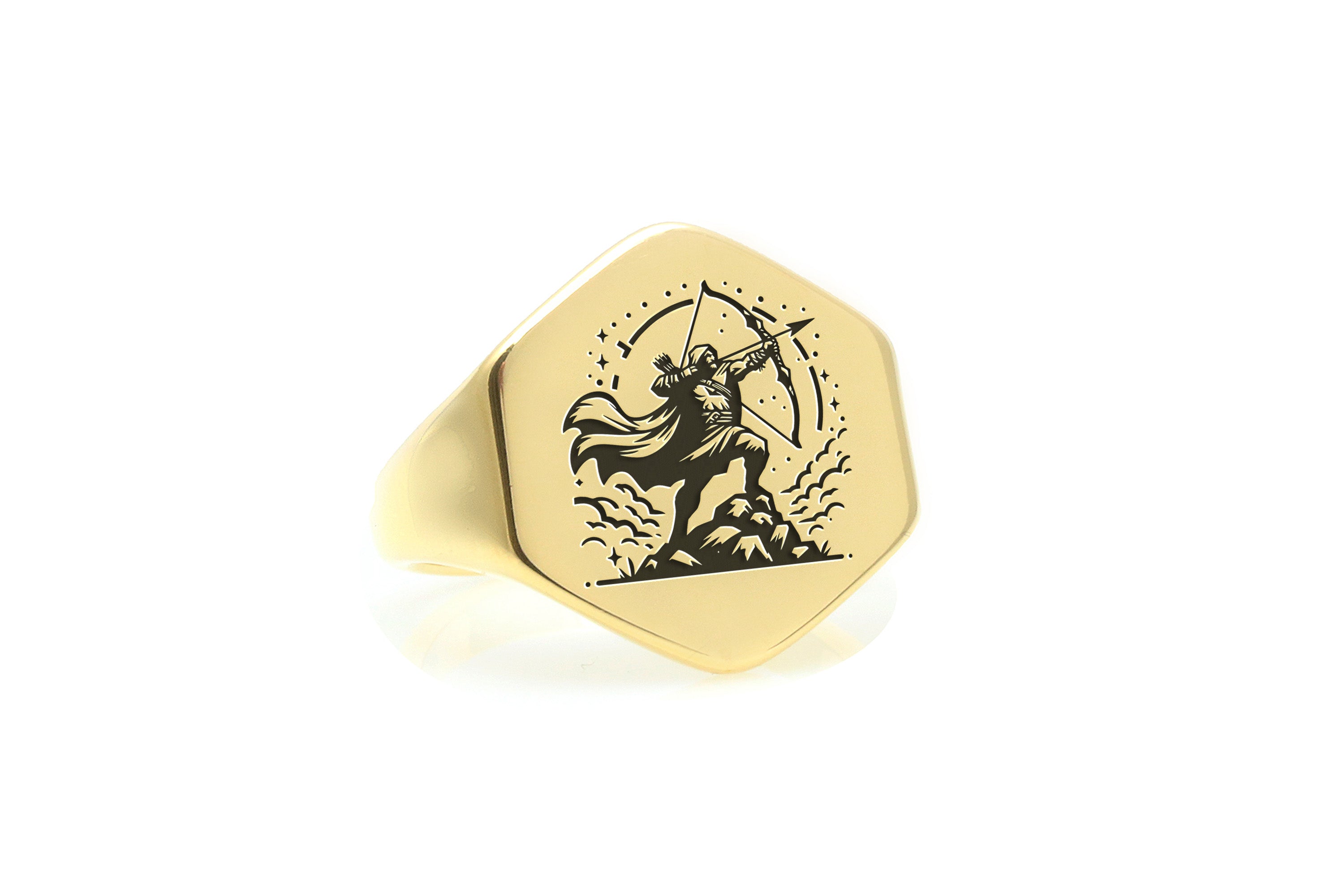 Bow & Arrow Signet Ring