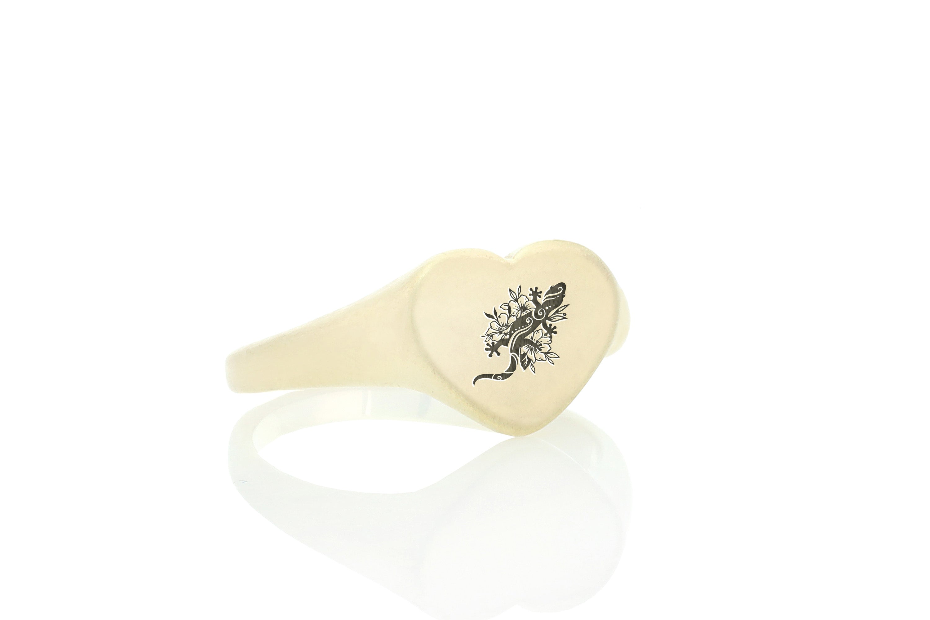Lizard Gold Signet Ring