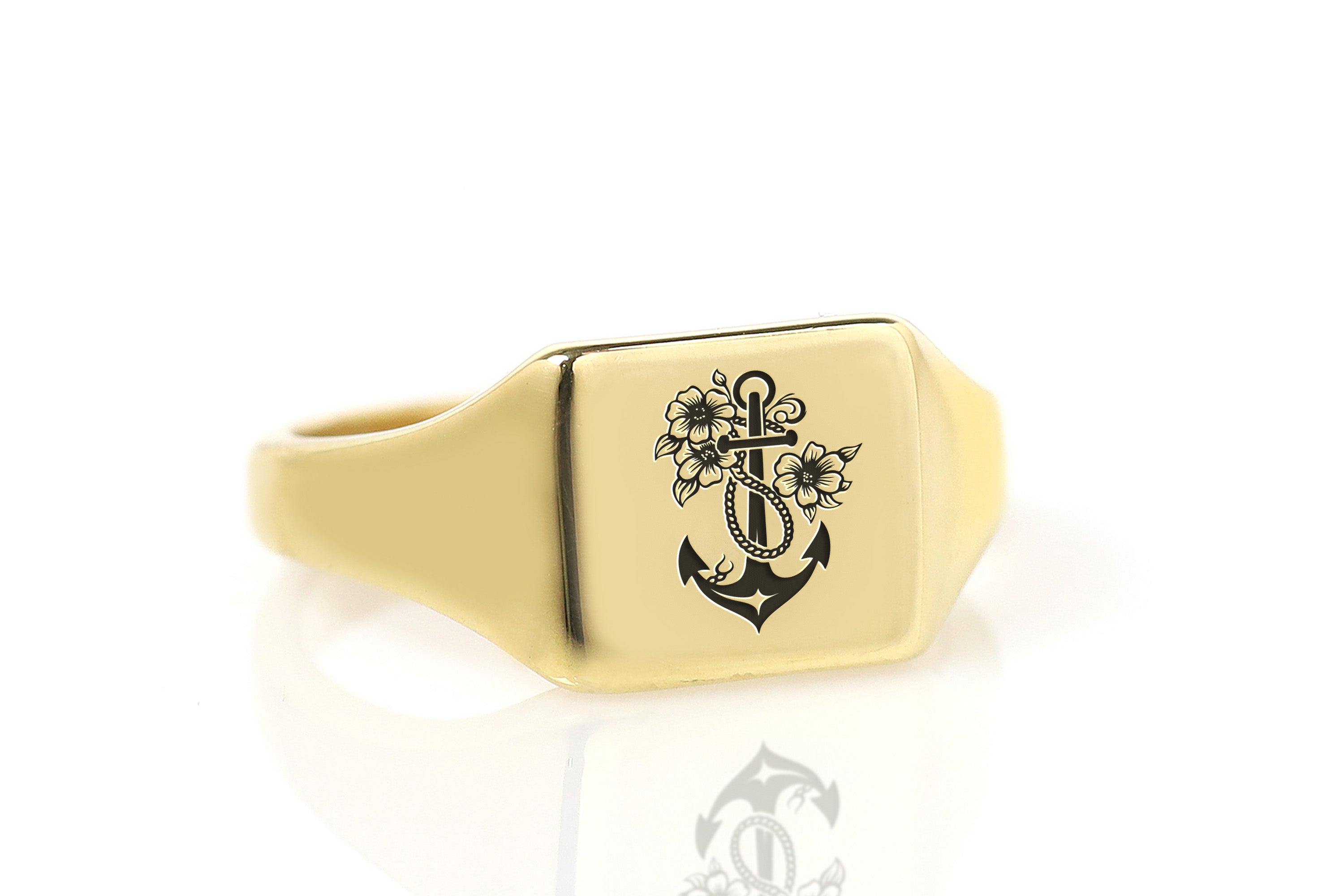 Floral Anchor Ring