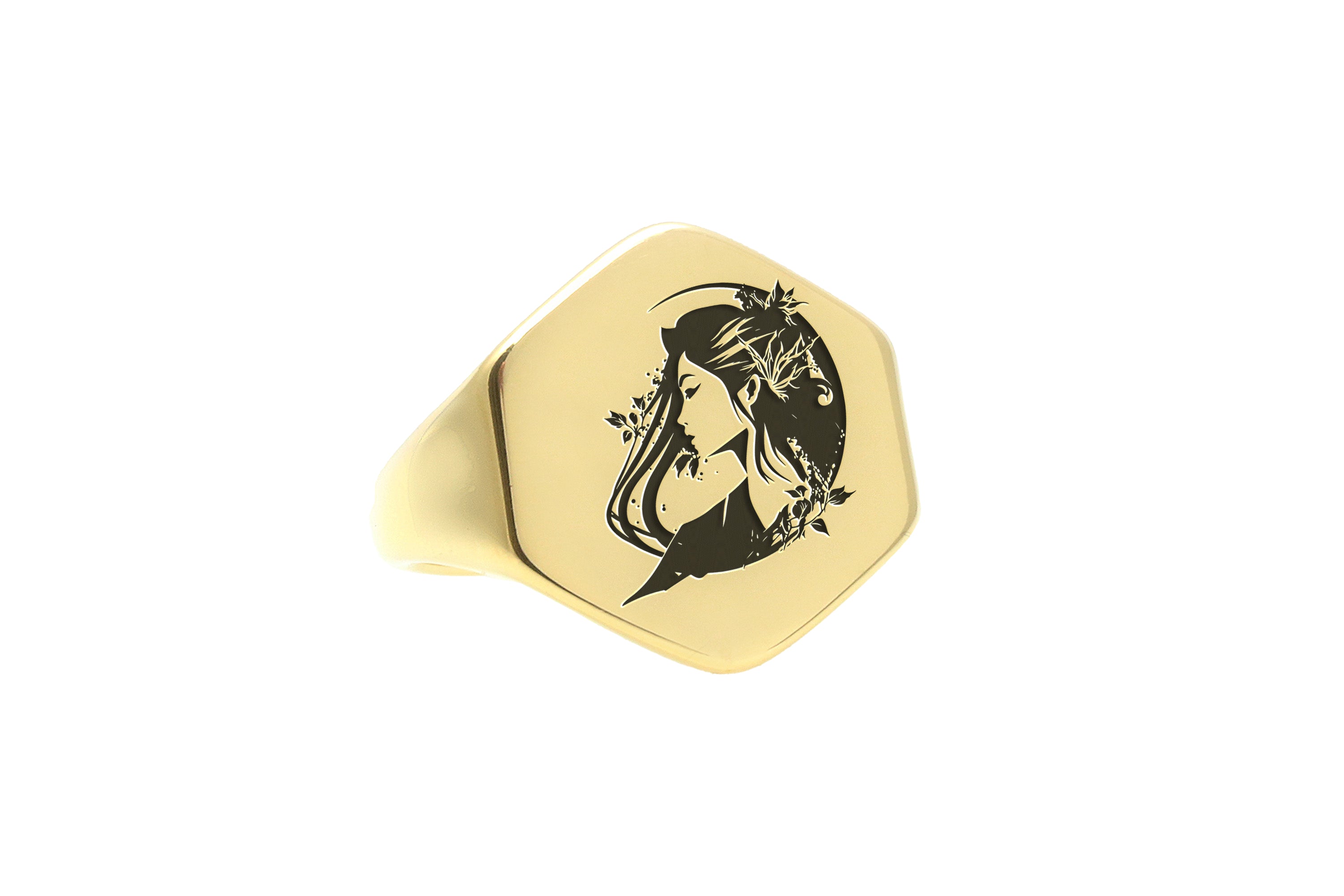 Engraved Japanese Women Ring
