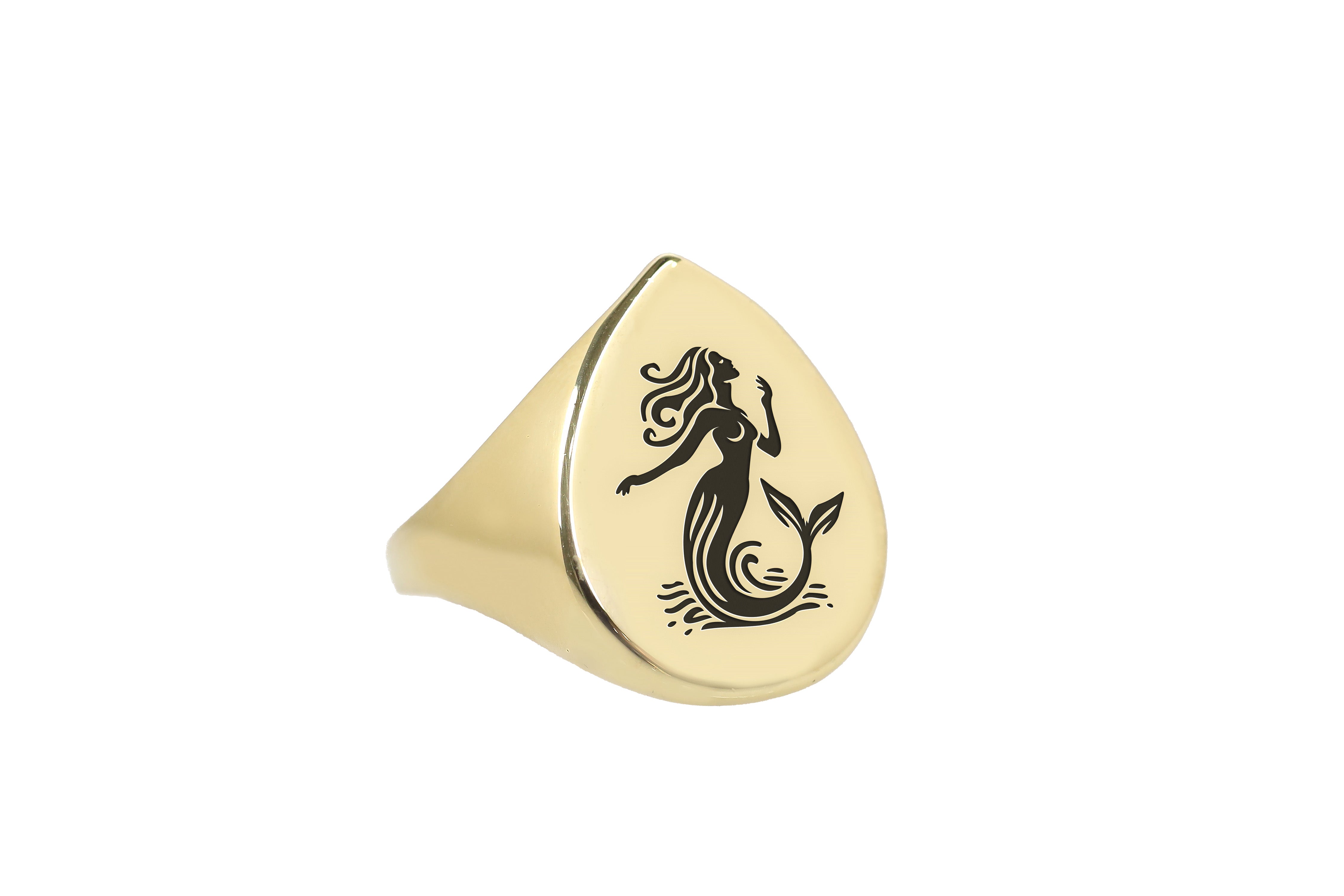 14k Gold Mermaid Ring