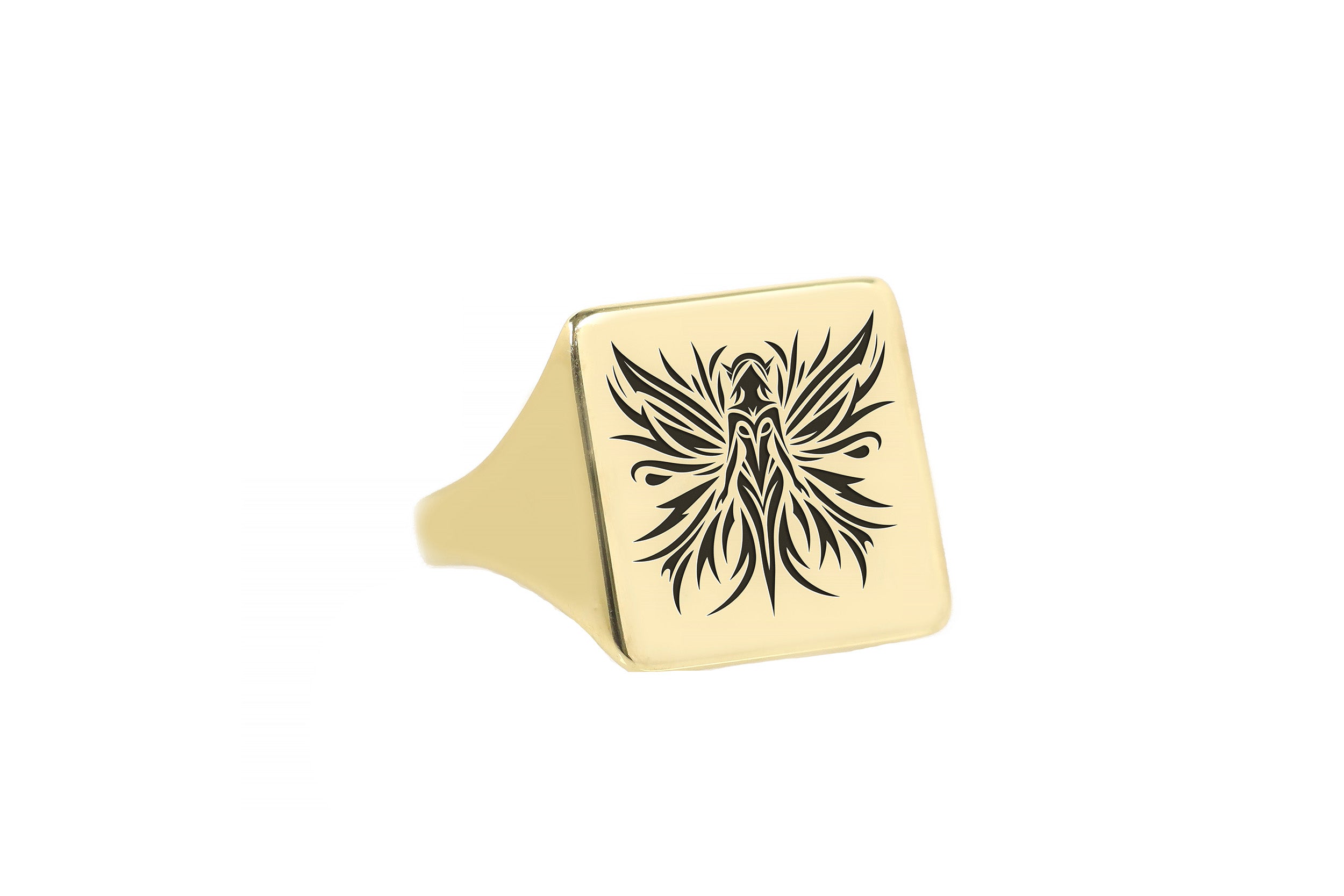 Fantasy Elf Ring Engraving