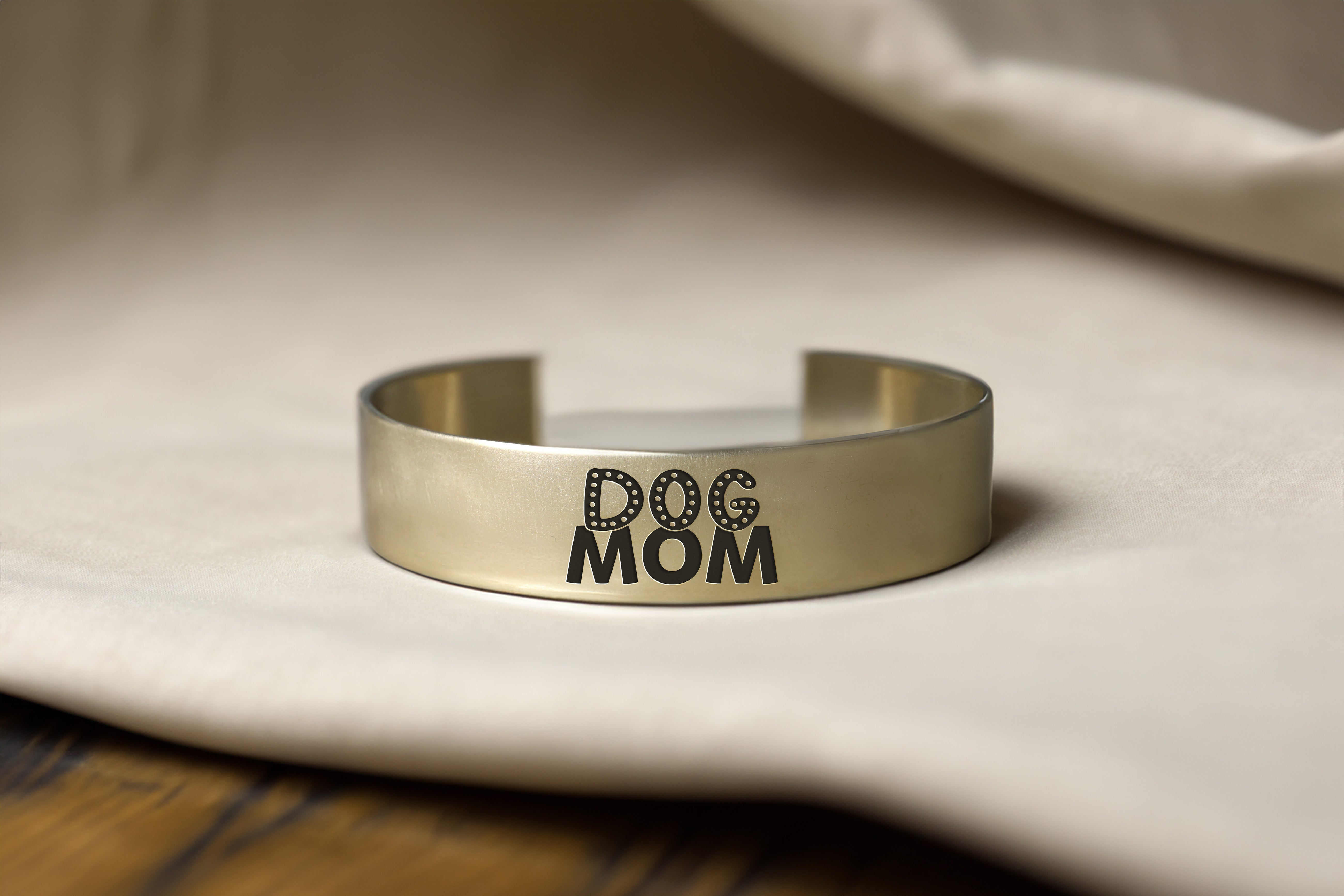 24k Gold Dog Mom Bracelet