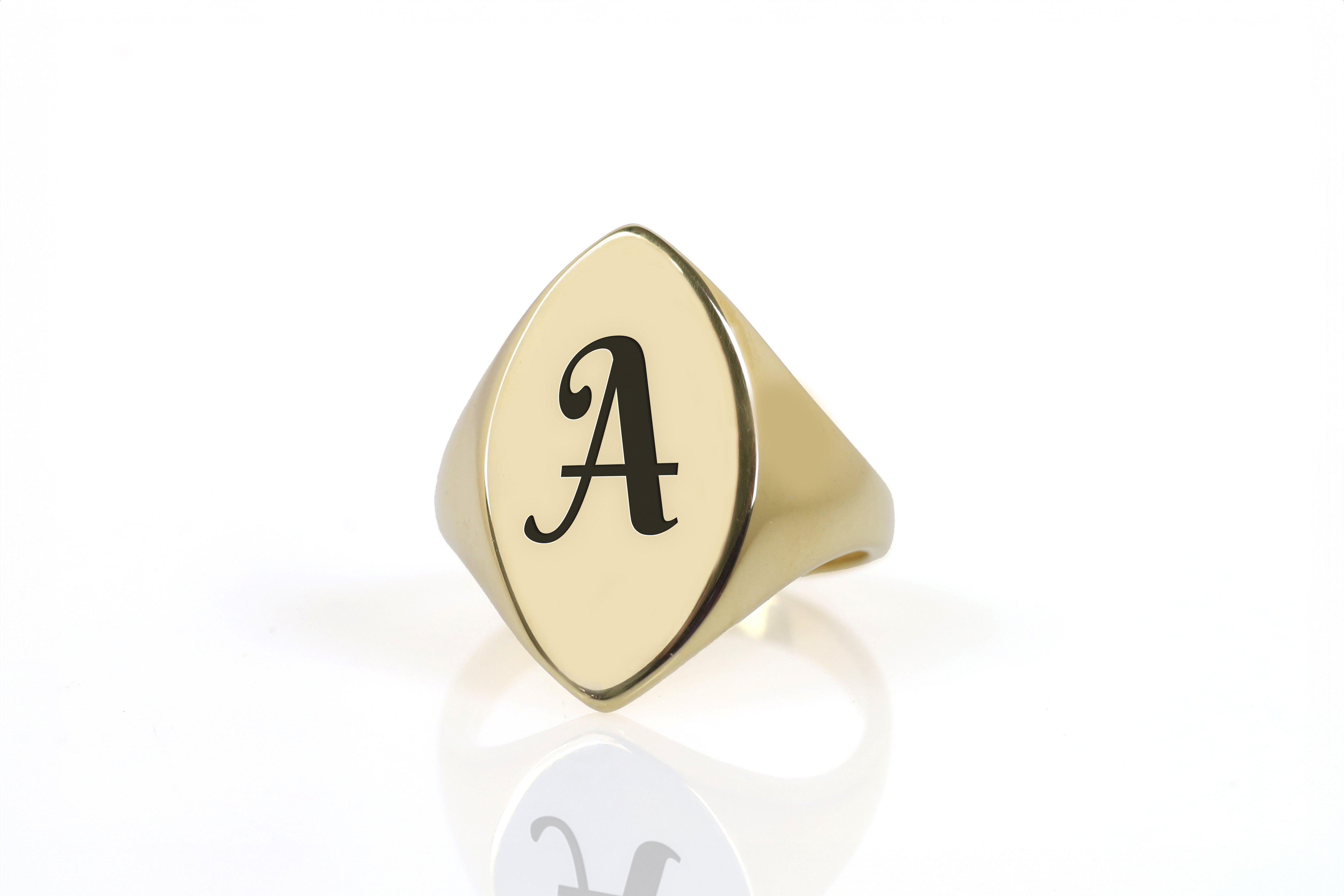 14k Gold Signet Ring